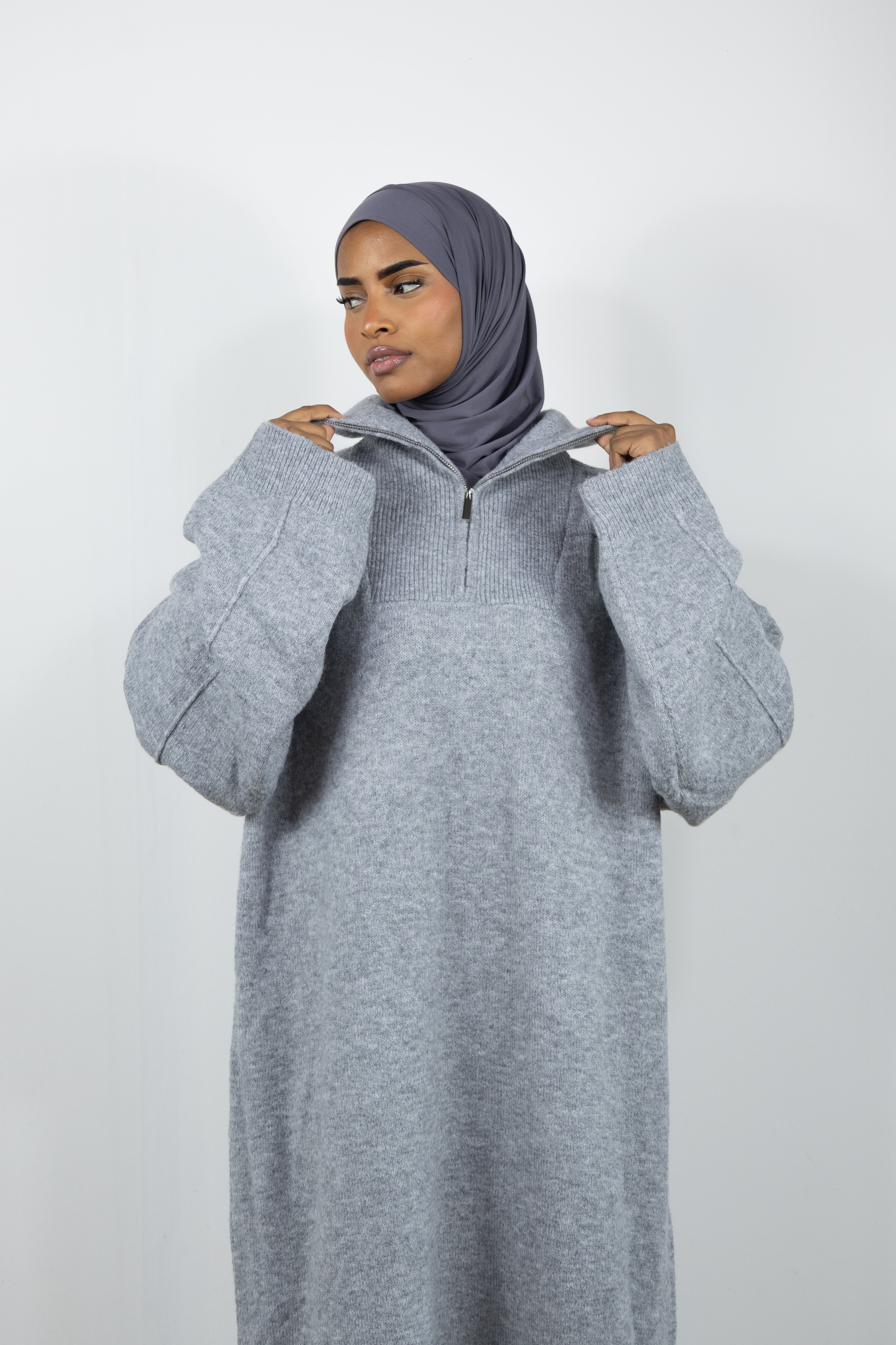 Robe en laine oversize