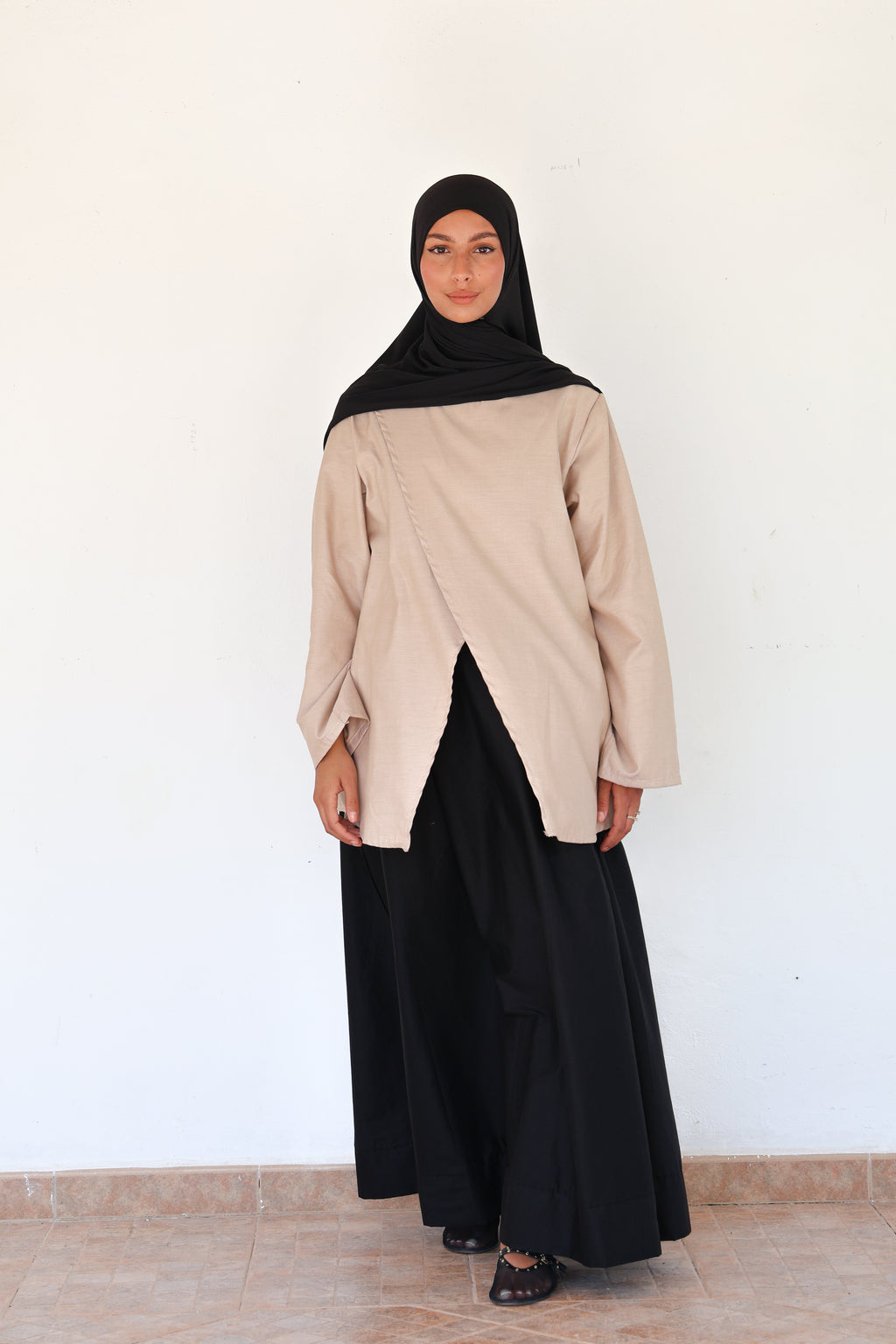Cotton skirt - Black