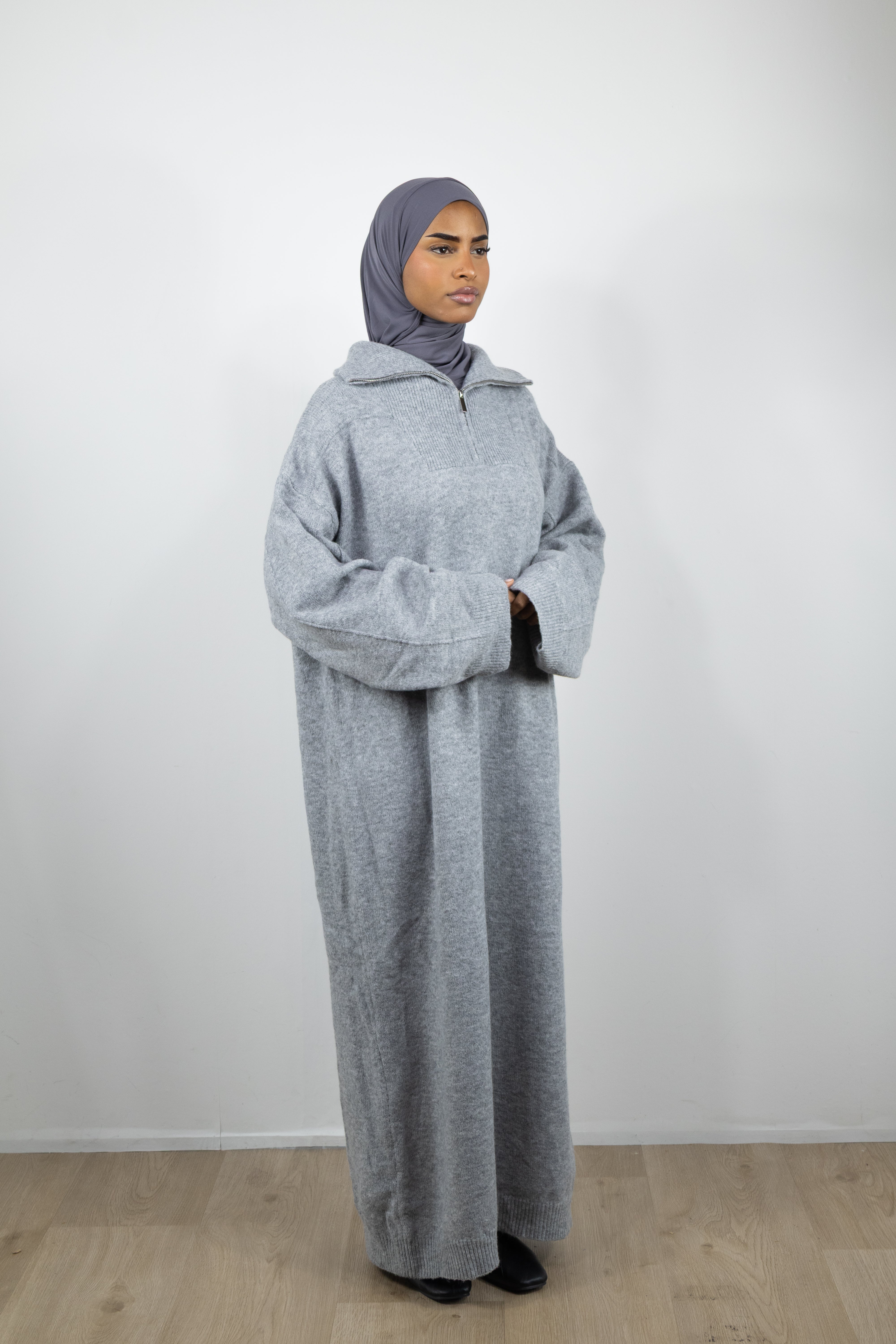 Robe en laine oversize