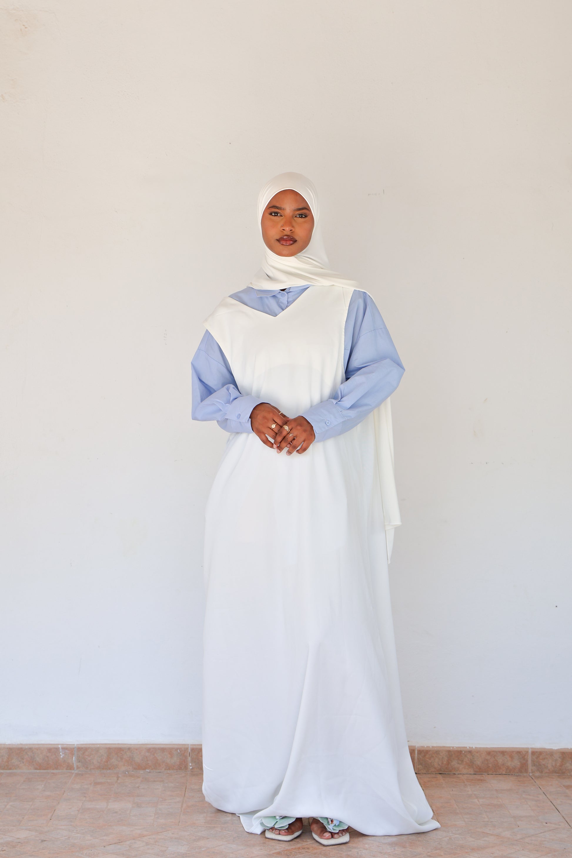 Robe sans manches - Blanc