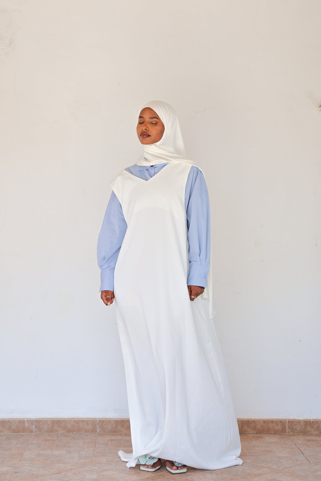 Robe sans manches - Blanc