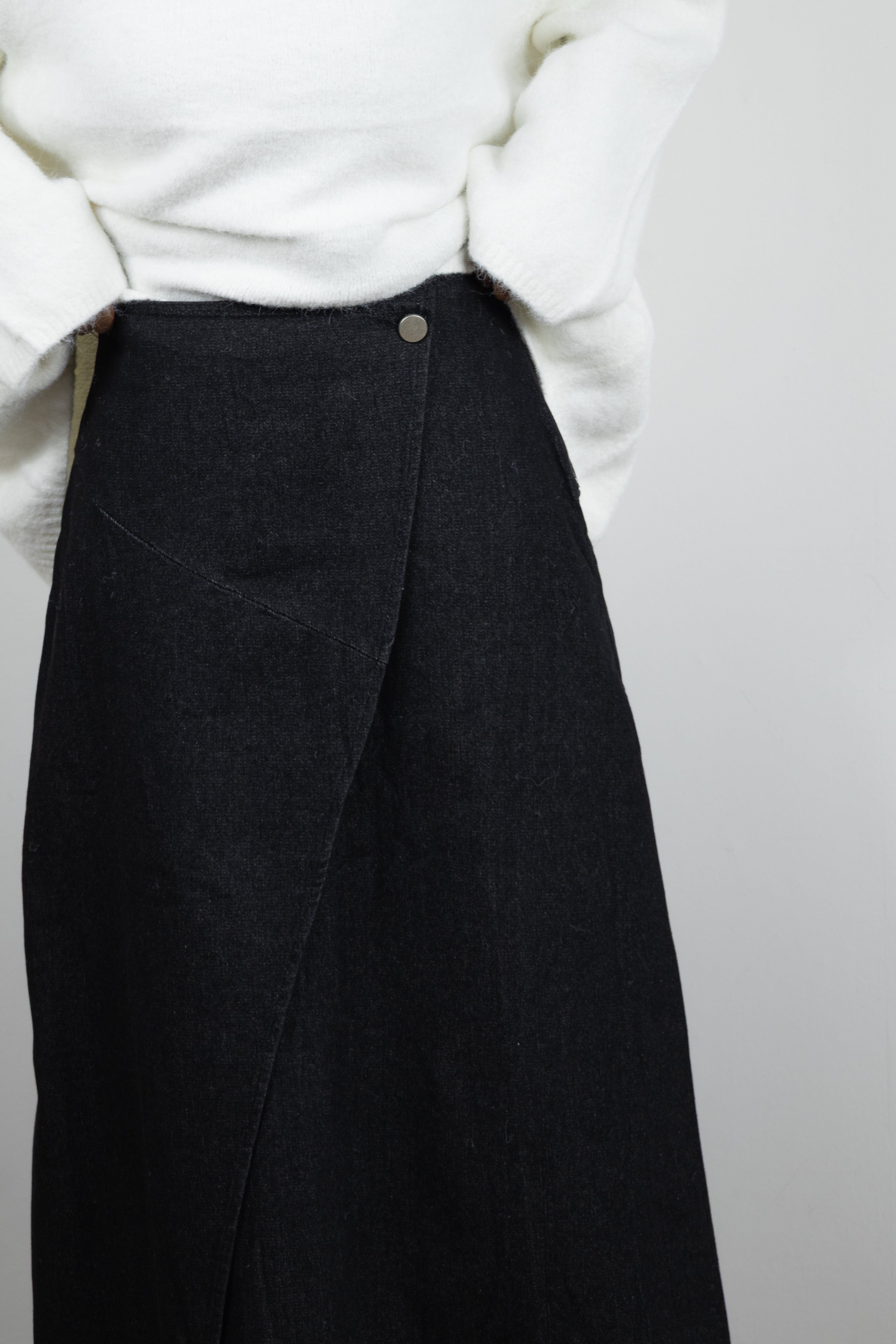 Jupe en jean asymétrique (+ couleurs)