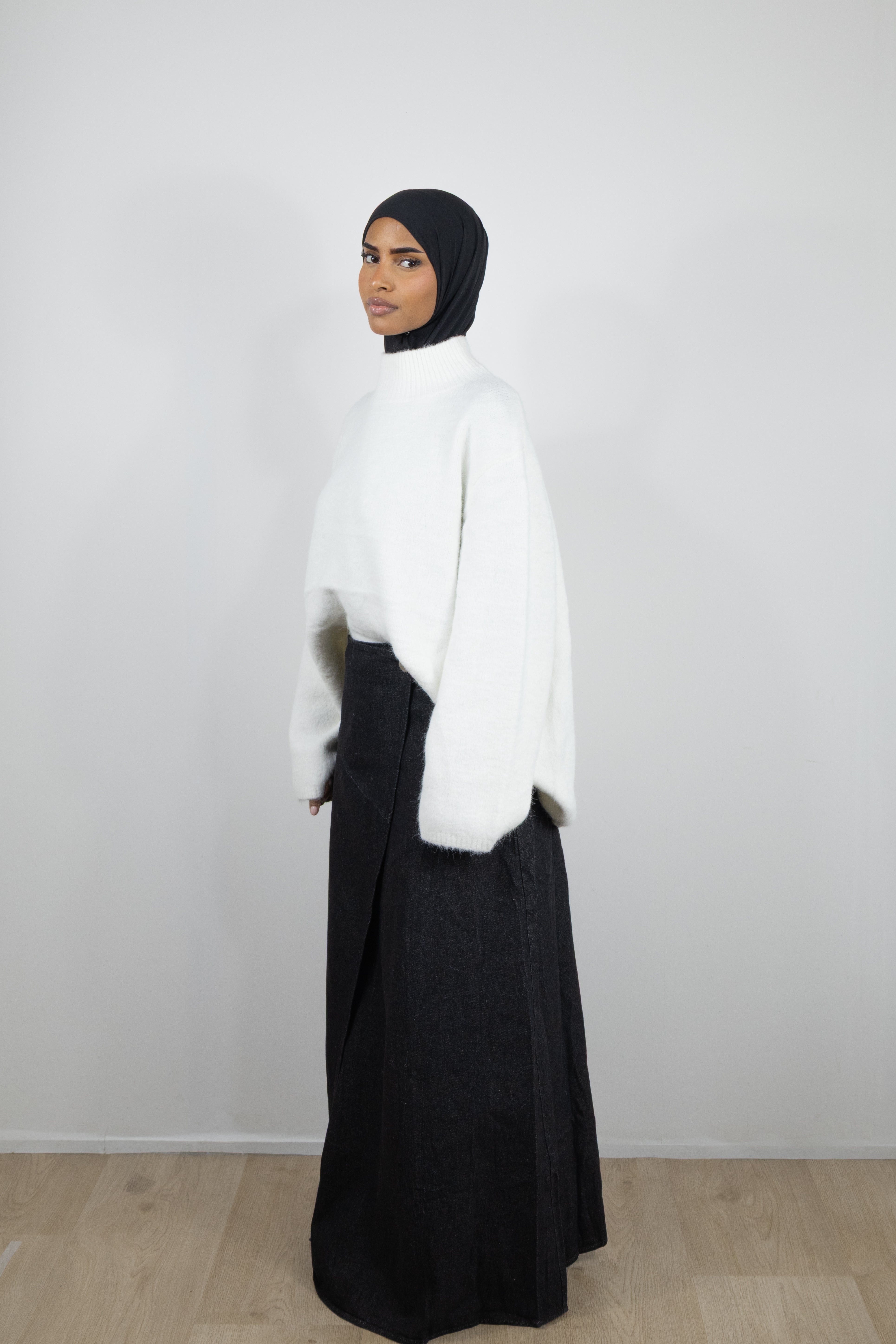 Jupe en jean asymétrique (+ couleurs)