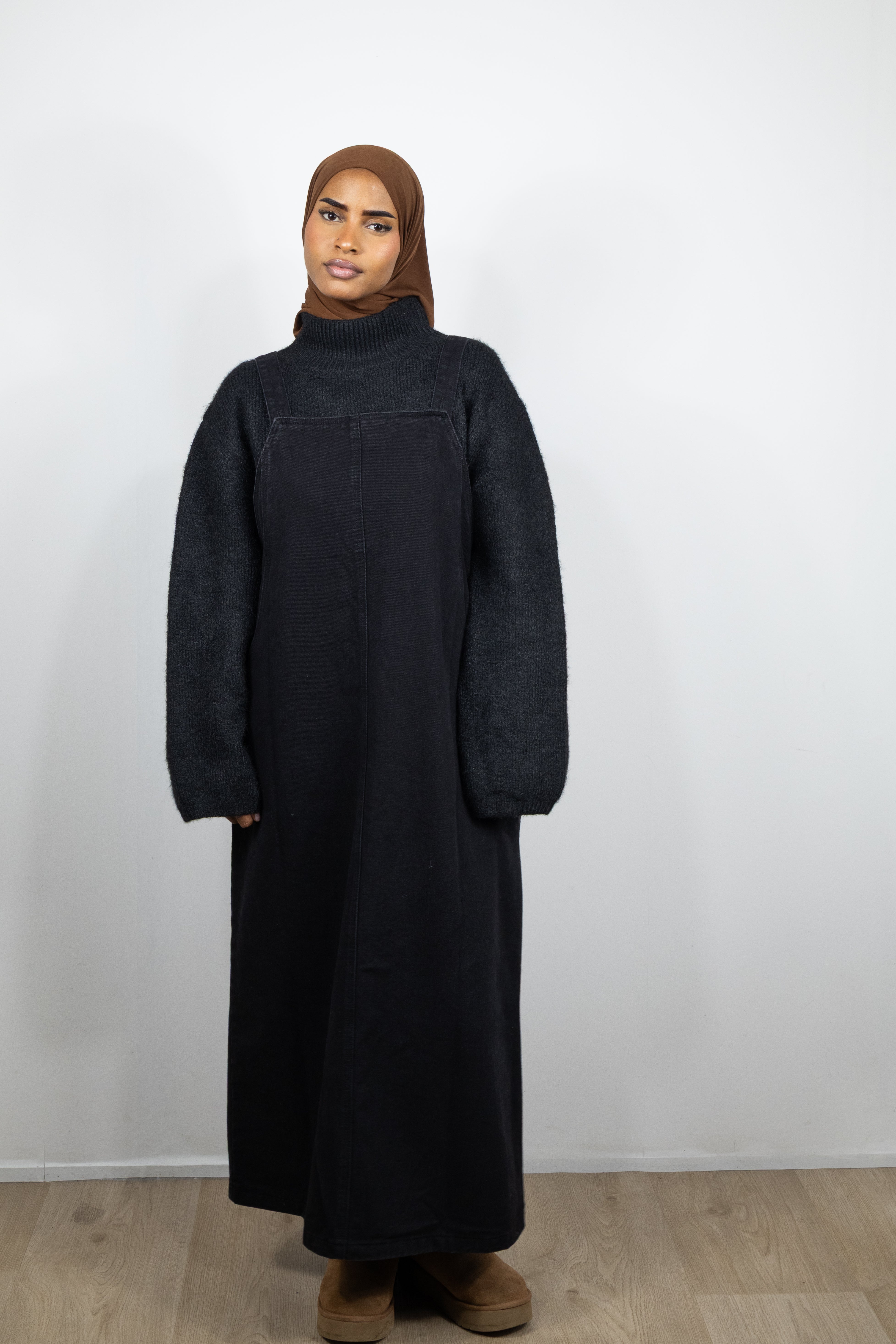 Salopette en jean - Noir