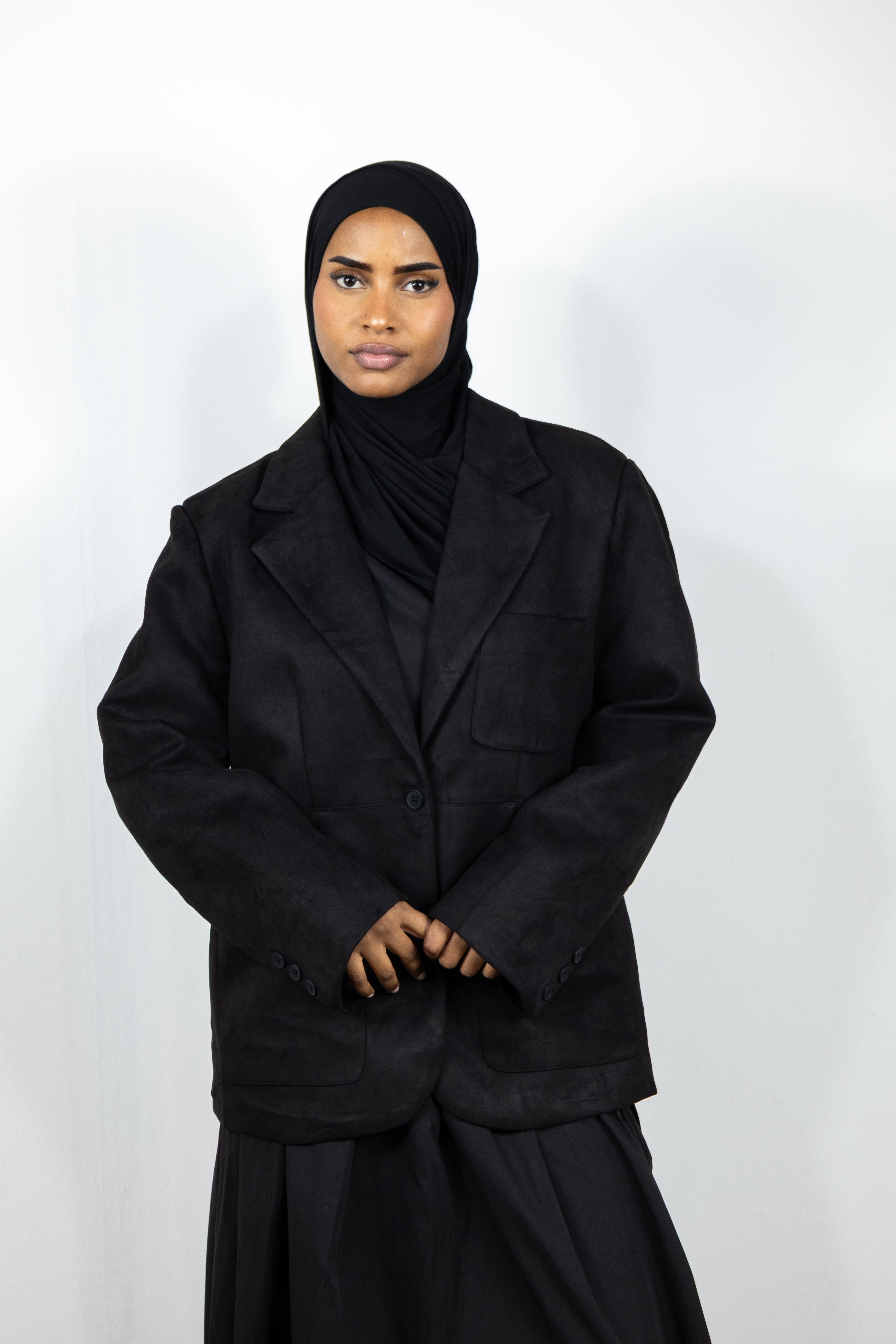 Blazer suédine - Noir