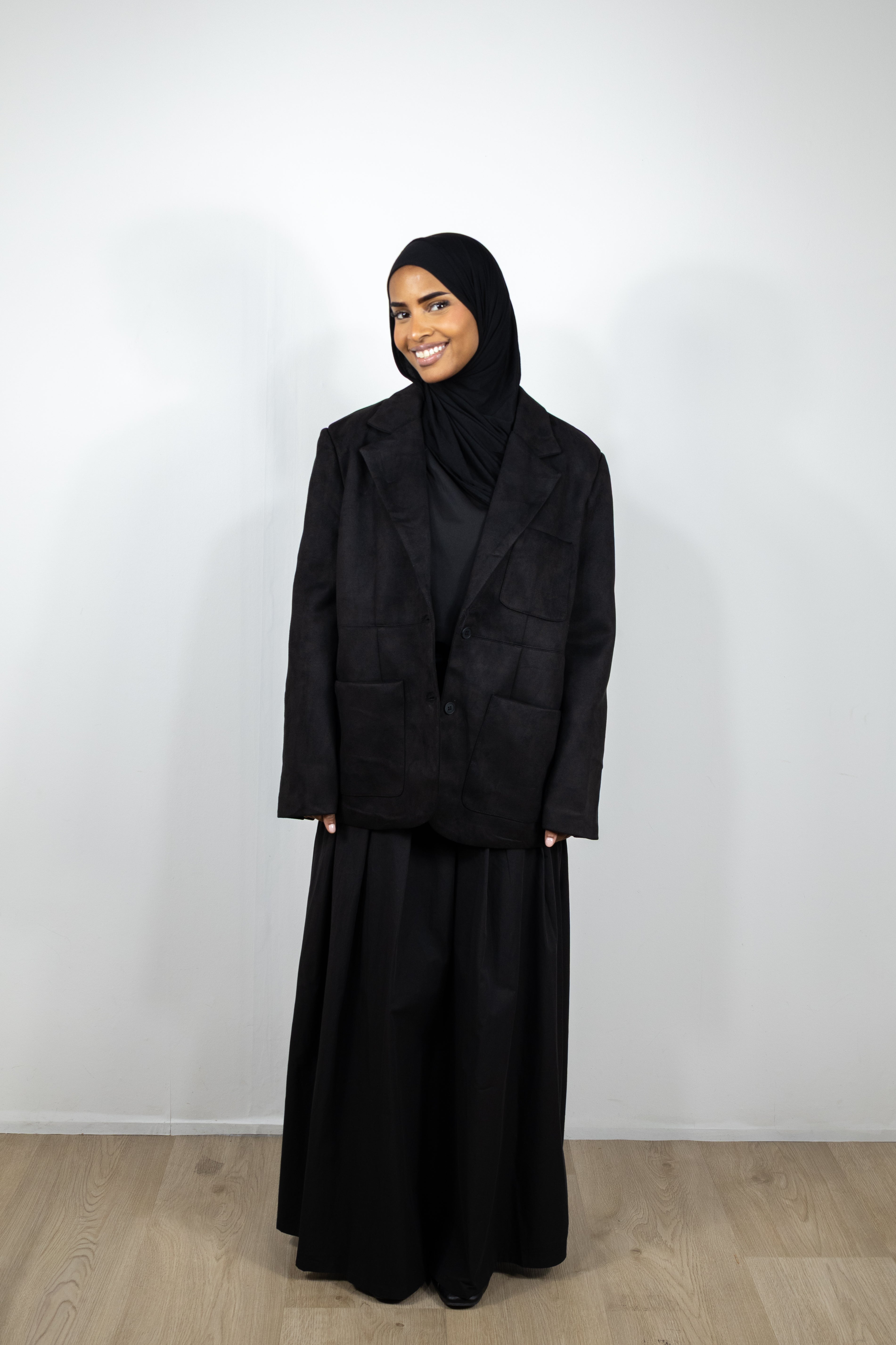 Blazer suédine - Noir