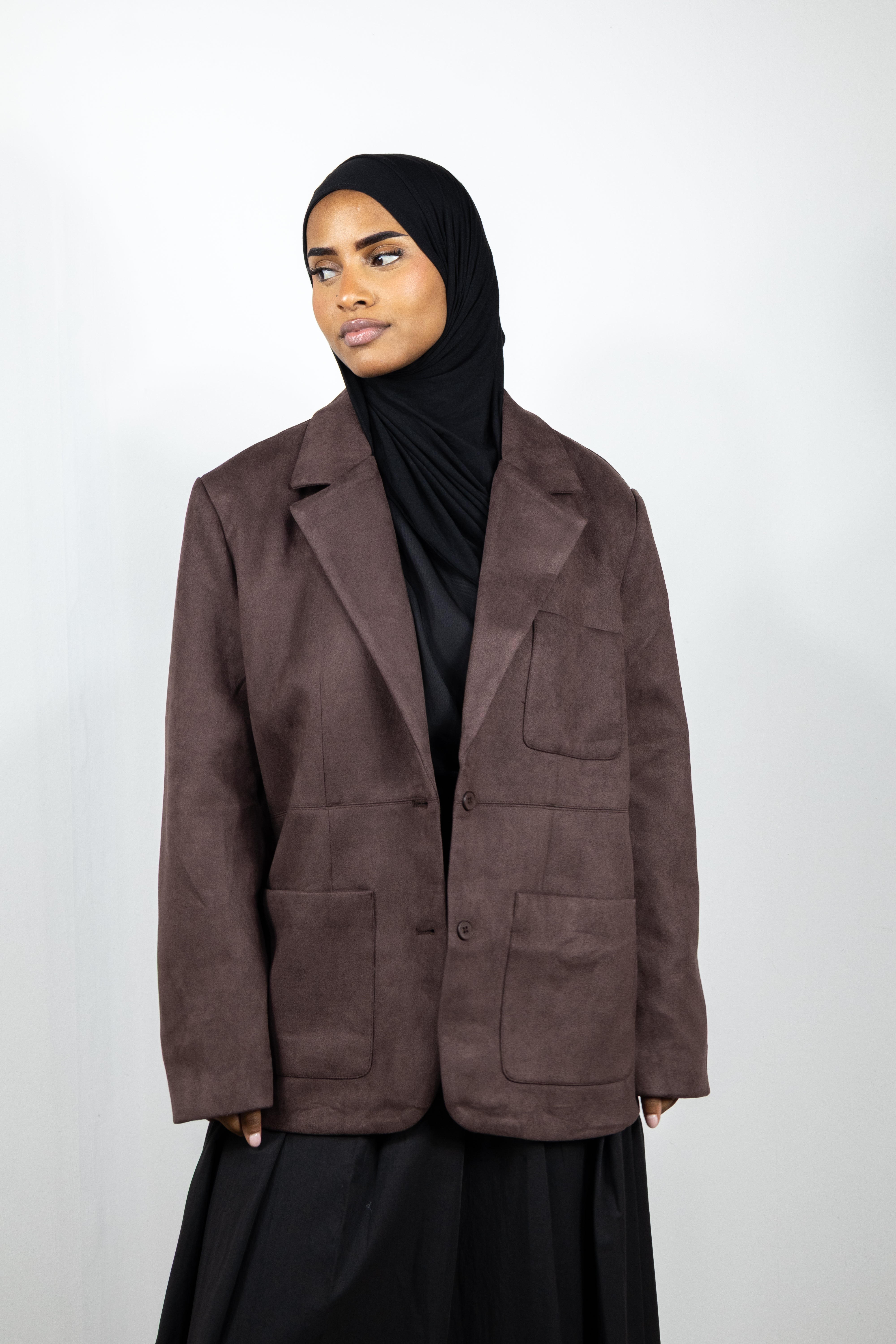 Blazer suédine - Marron