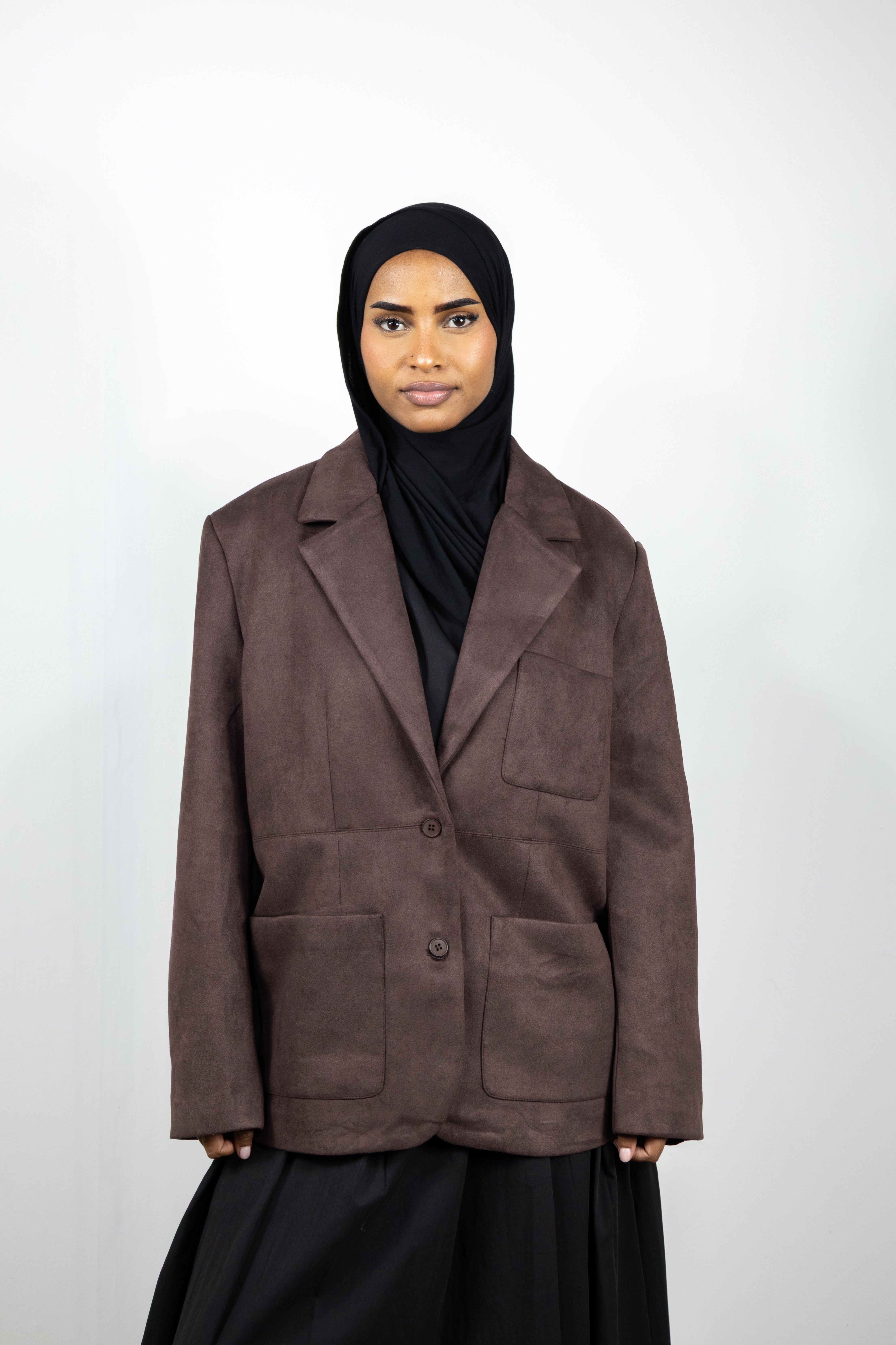 Blazer suédine - Marron