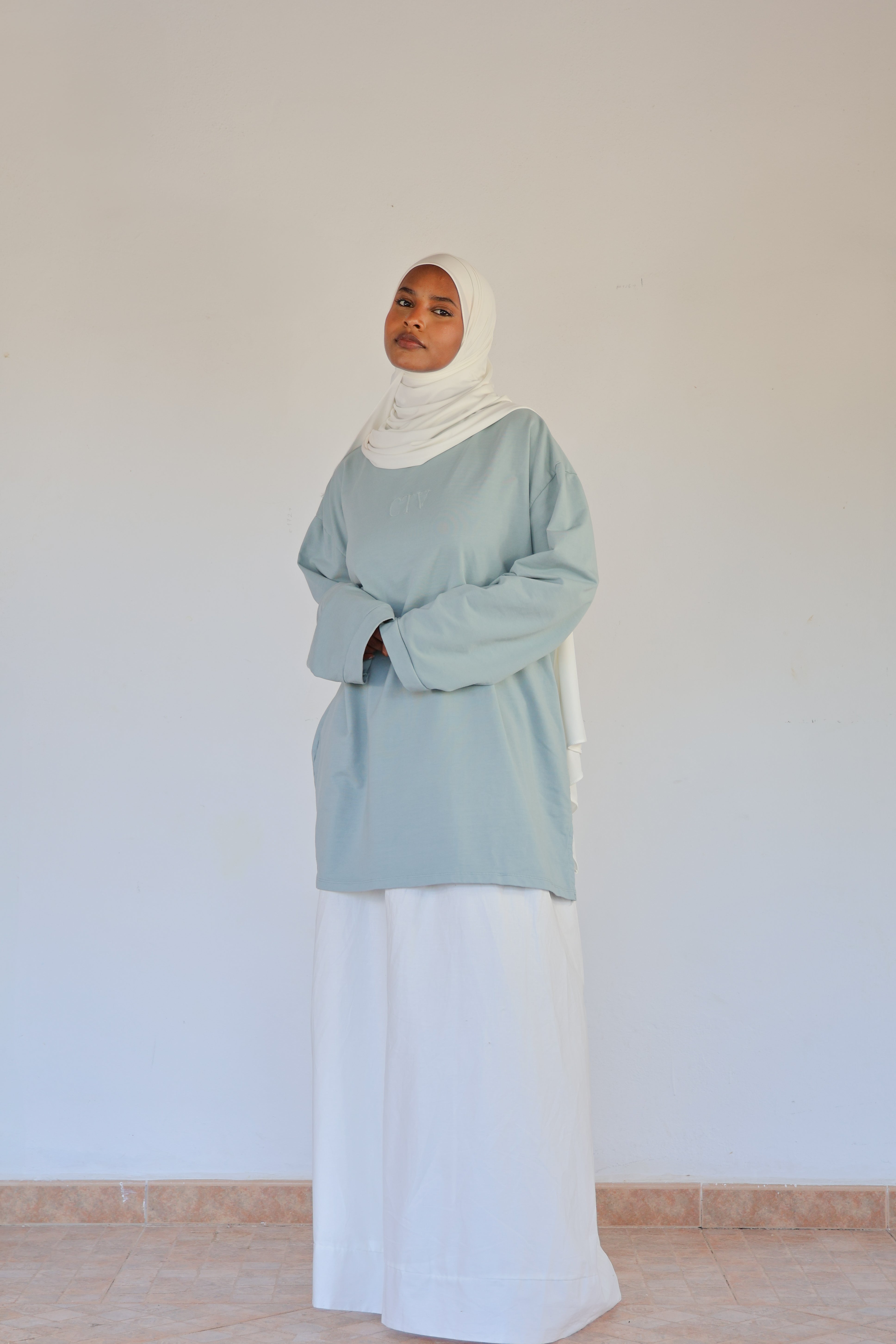 T-shirt CTV - Bleu vert