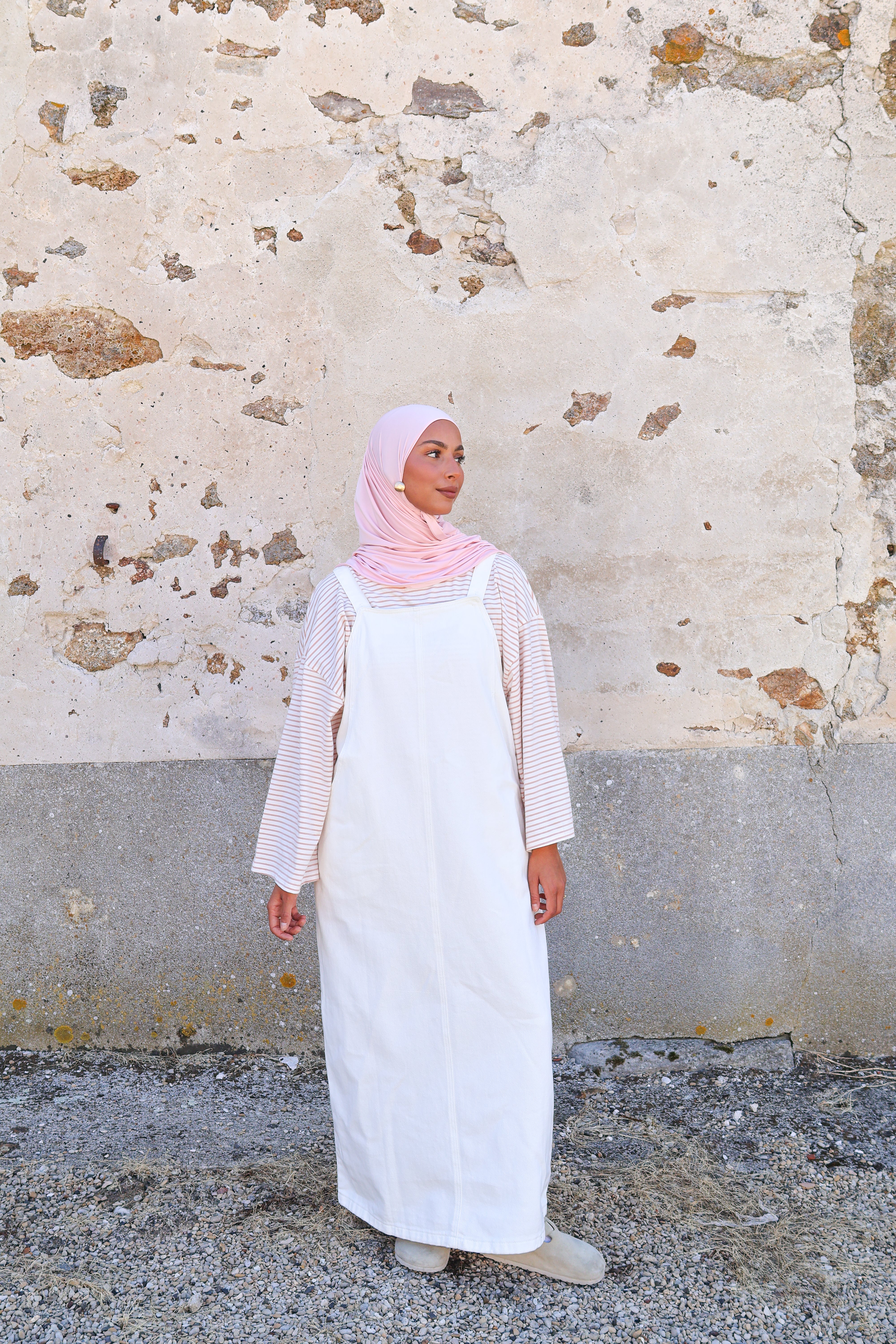 Salopette en jean - Blanc