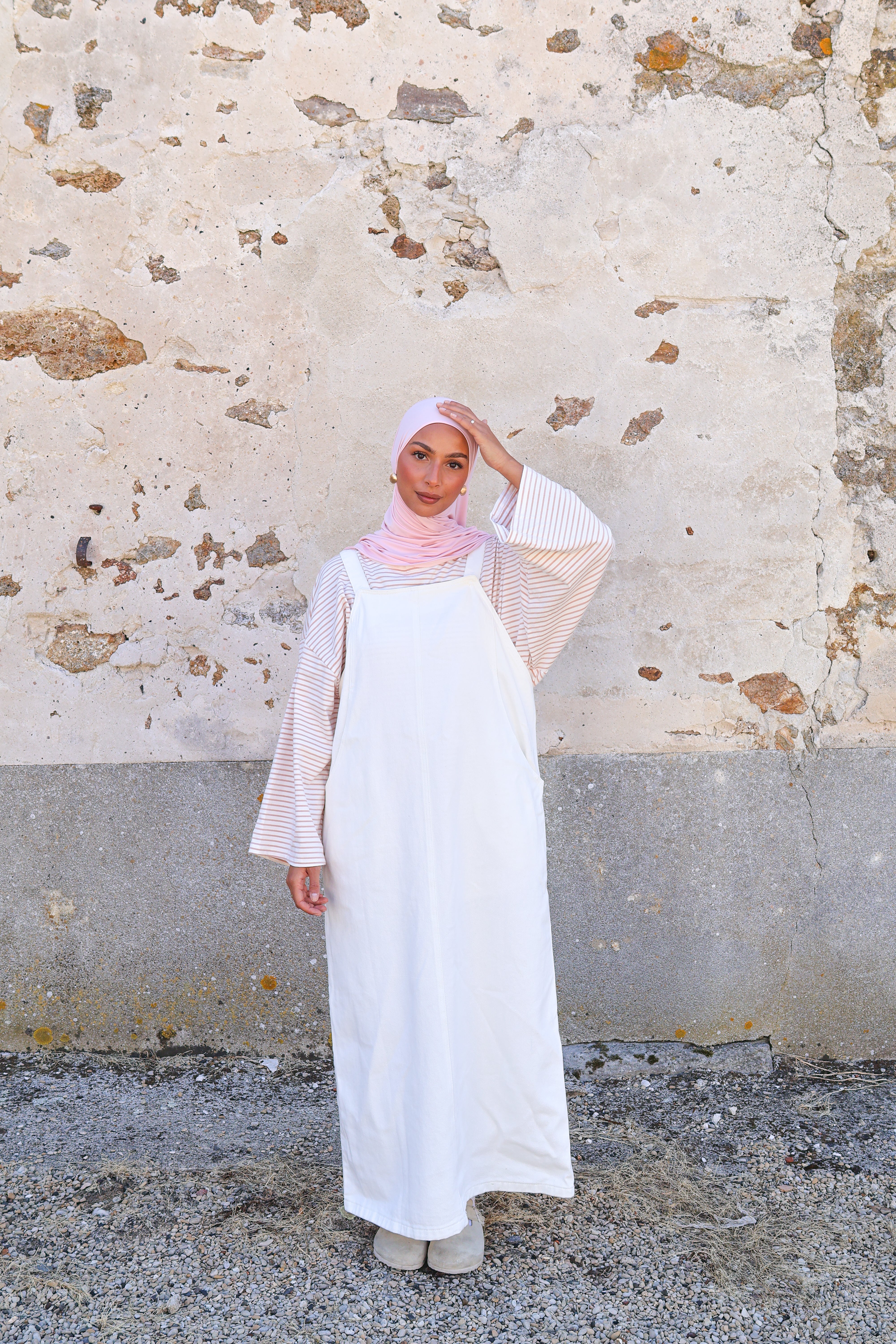 Salopette en jean - Blanc