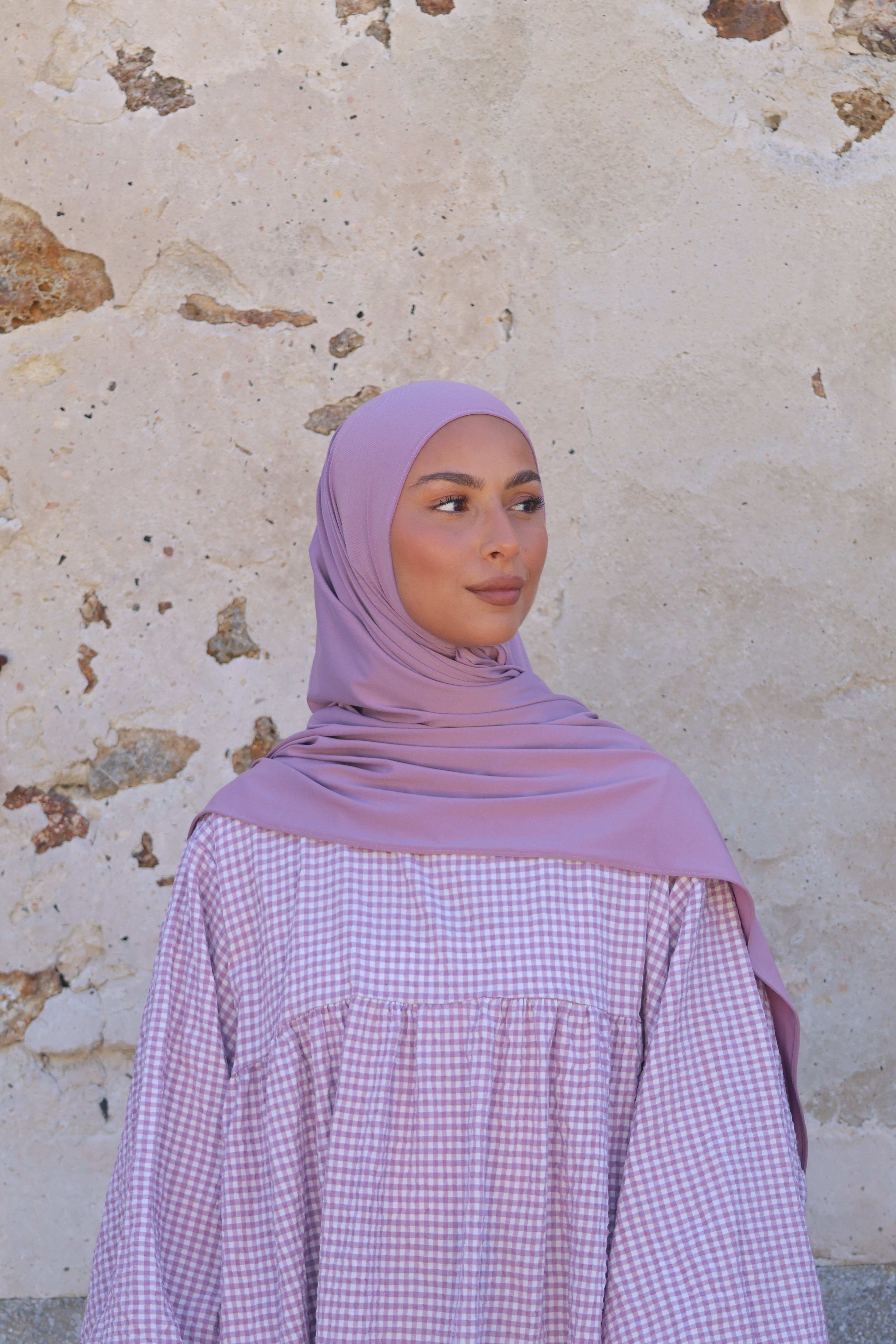 Hijab en jersey premium - Mauve