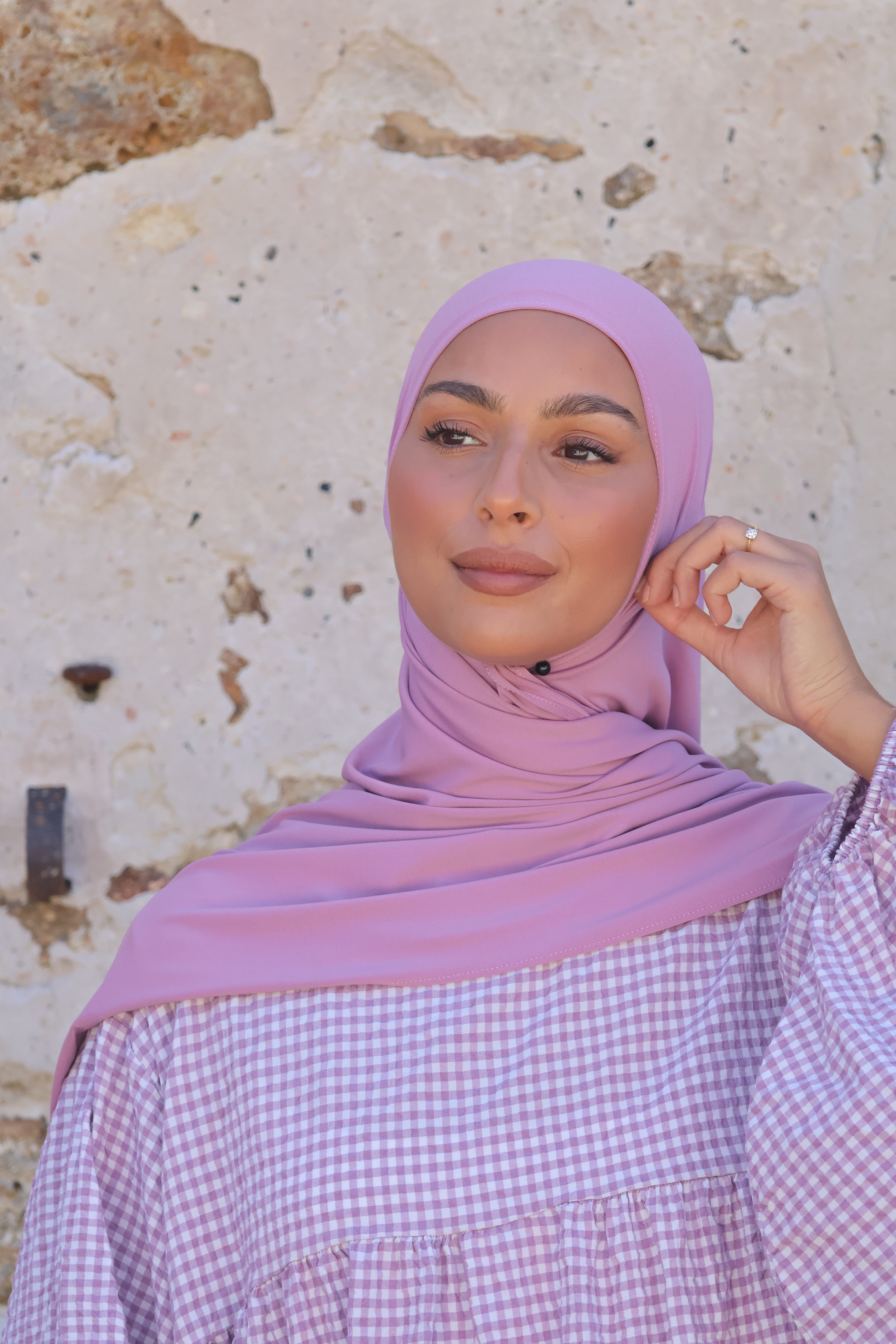 Hijab en jersey premium - Orchid