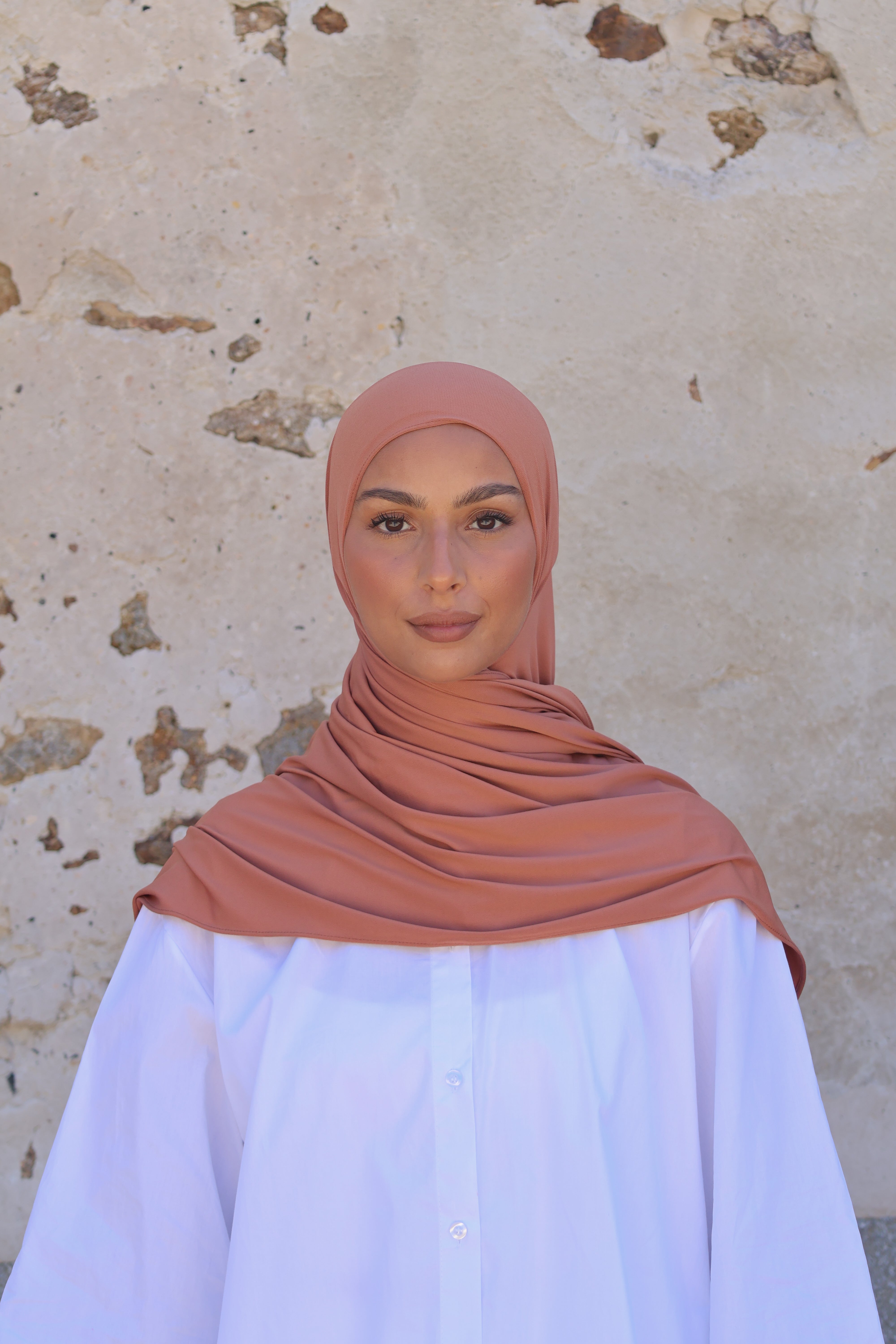 Hijab en jersey premium - Mocha