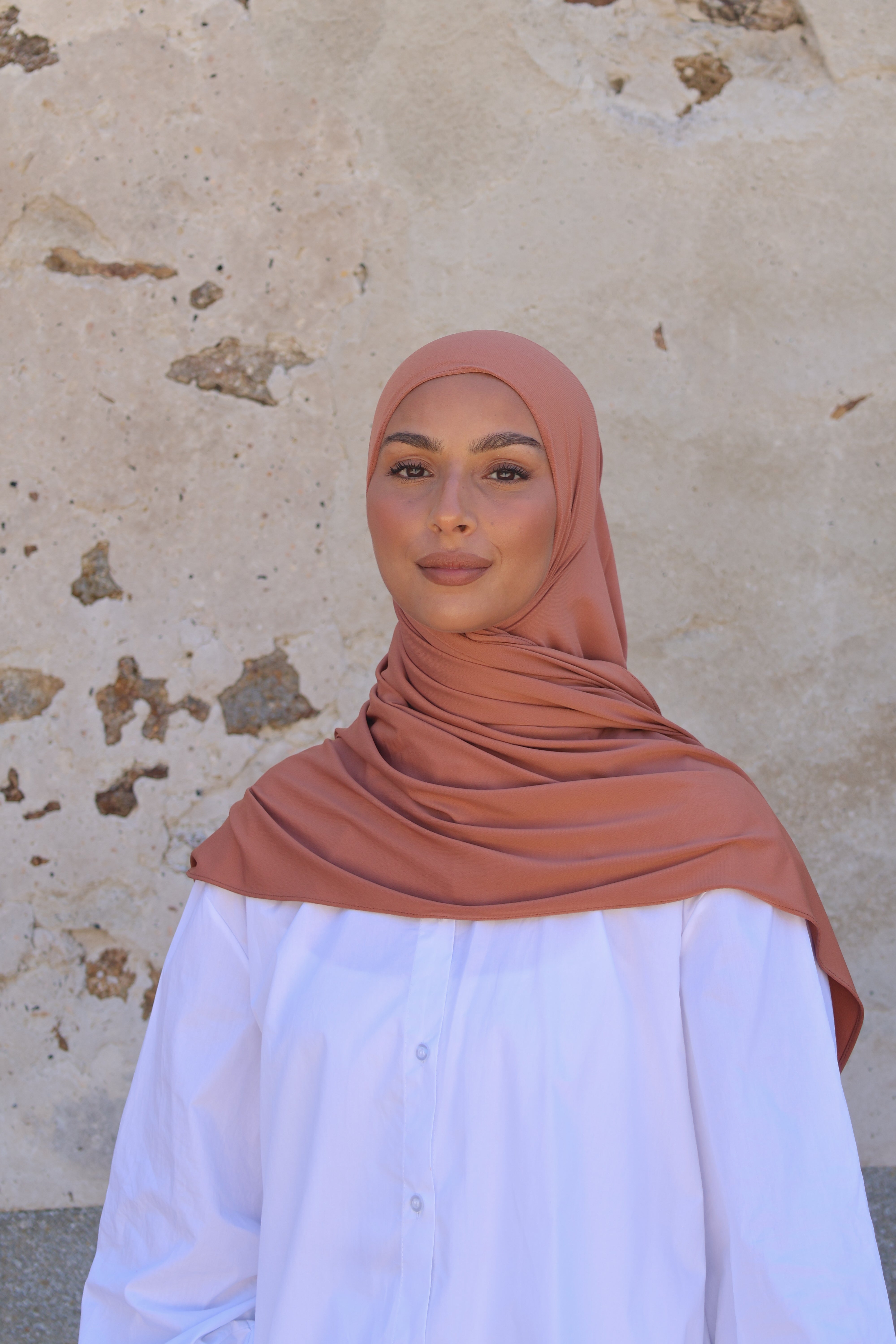 Hijab en jersey premium - Mocha