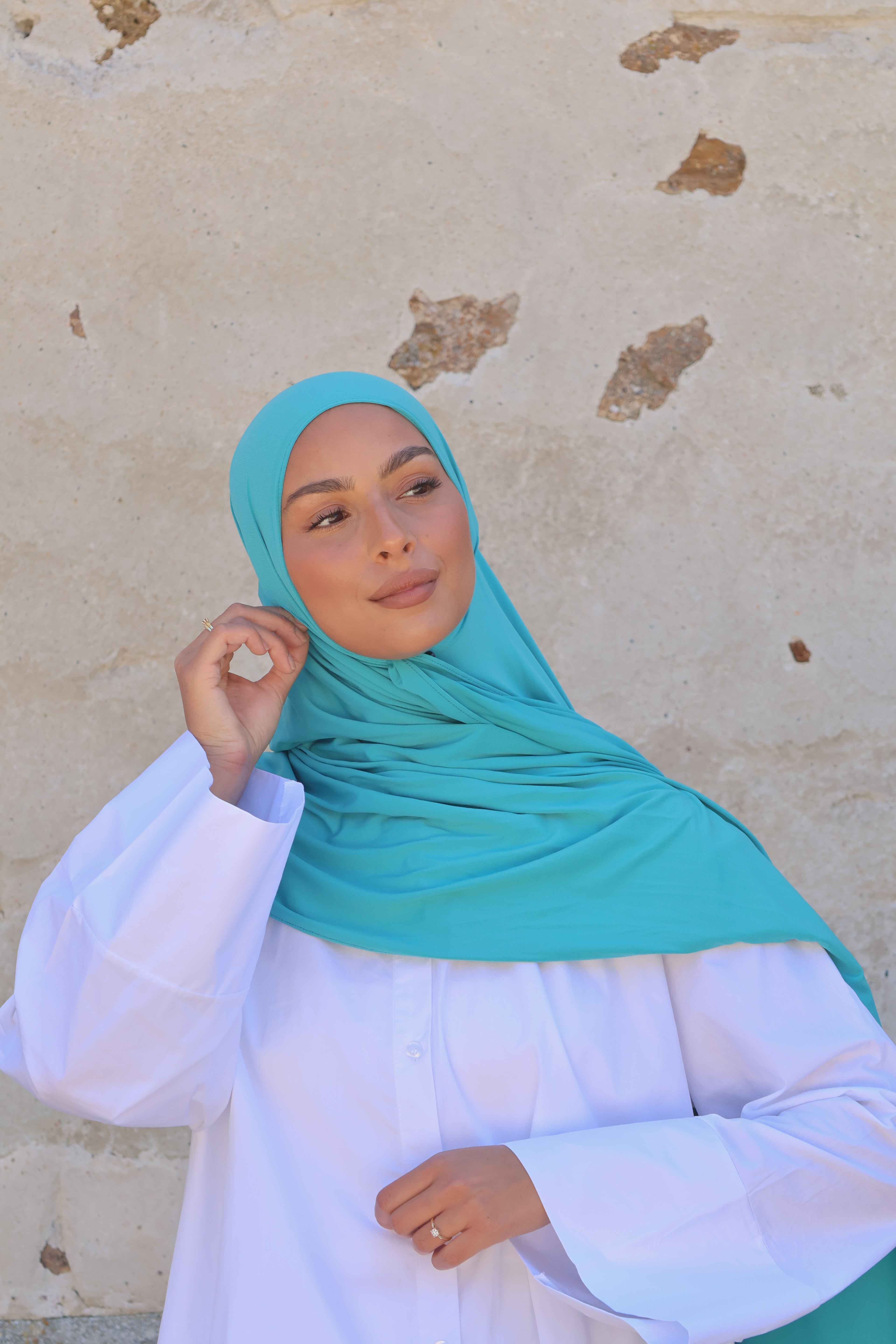 Hijab en jersey premium - Lagoon