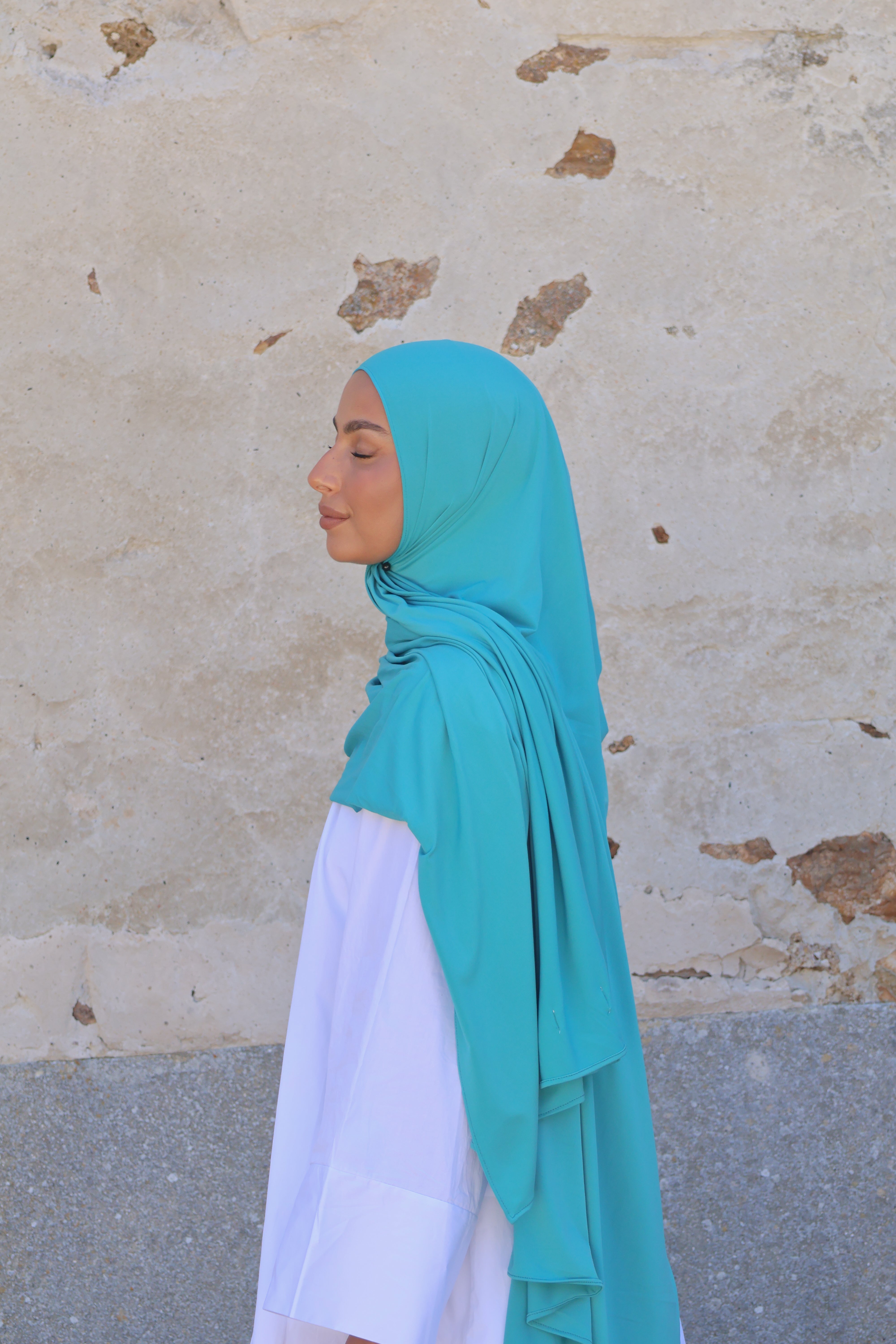 Hijab en jersey premium - Lagoon