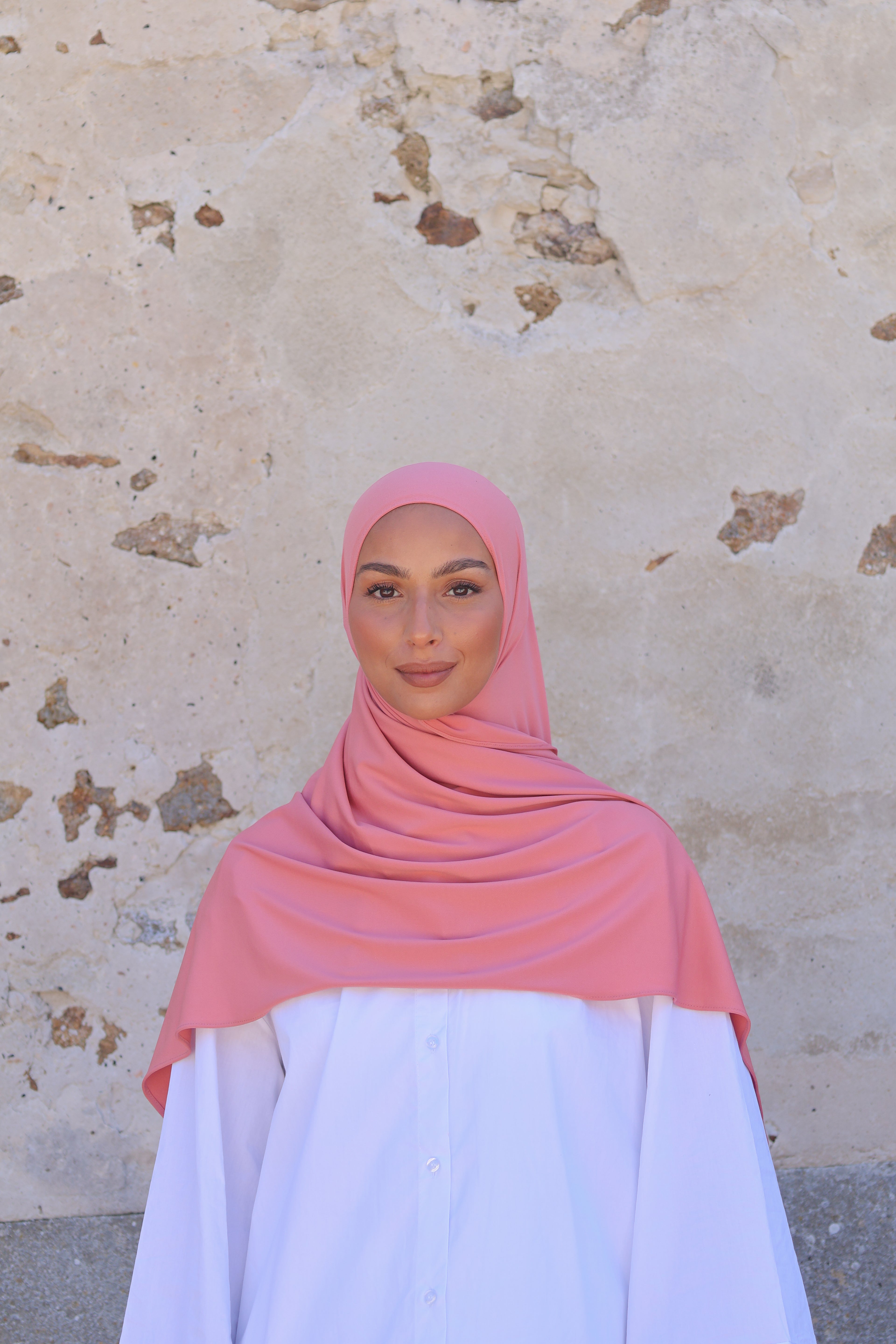 Hijab en jersey premium - Sorbet