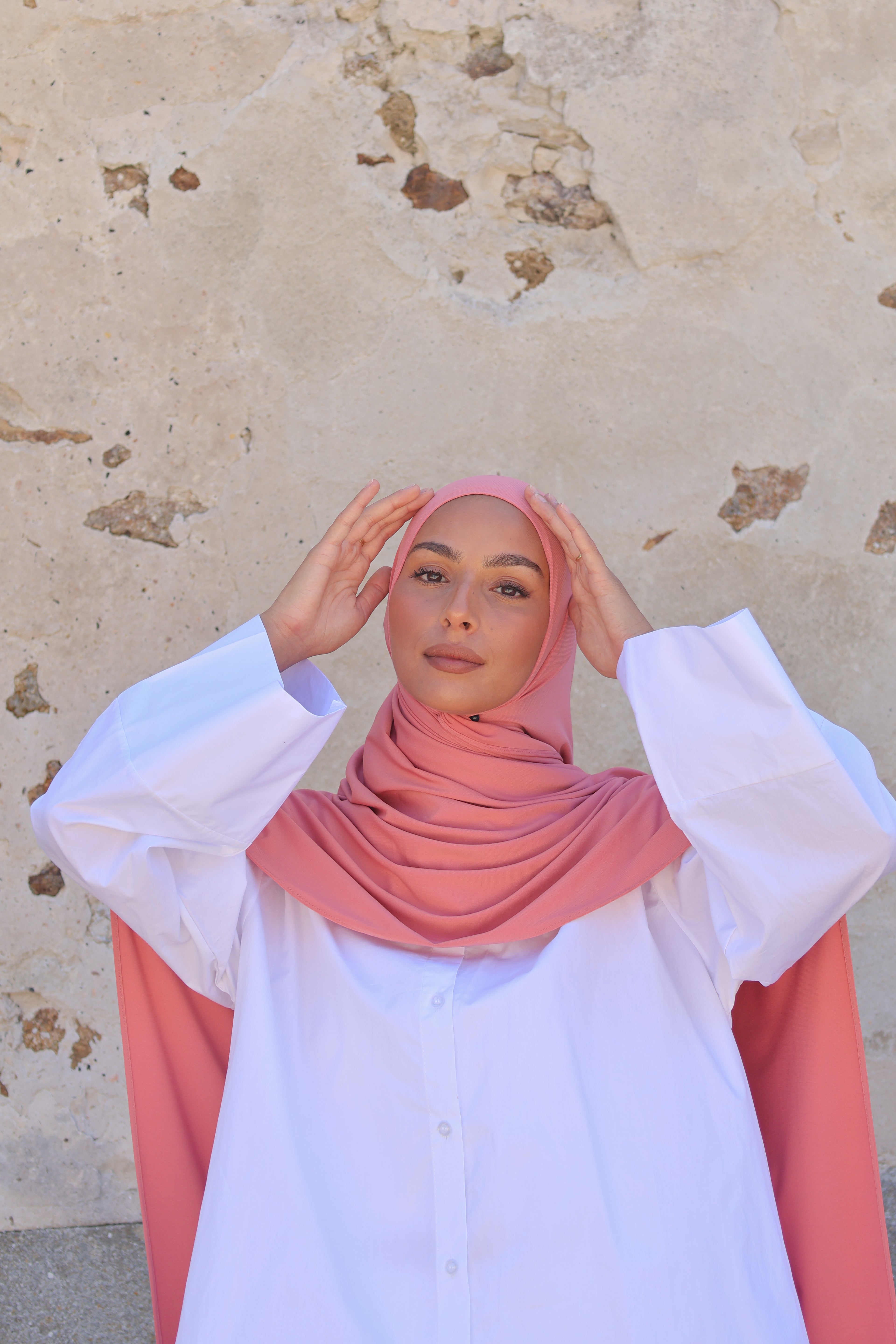 Hijab en jersey premium - Sorbet