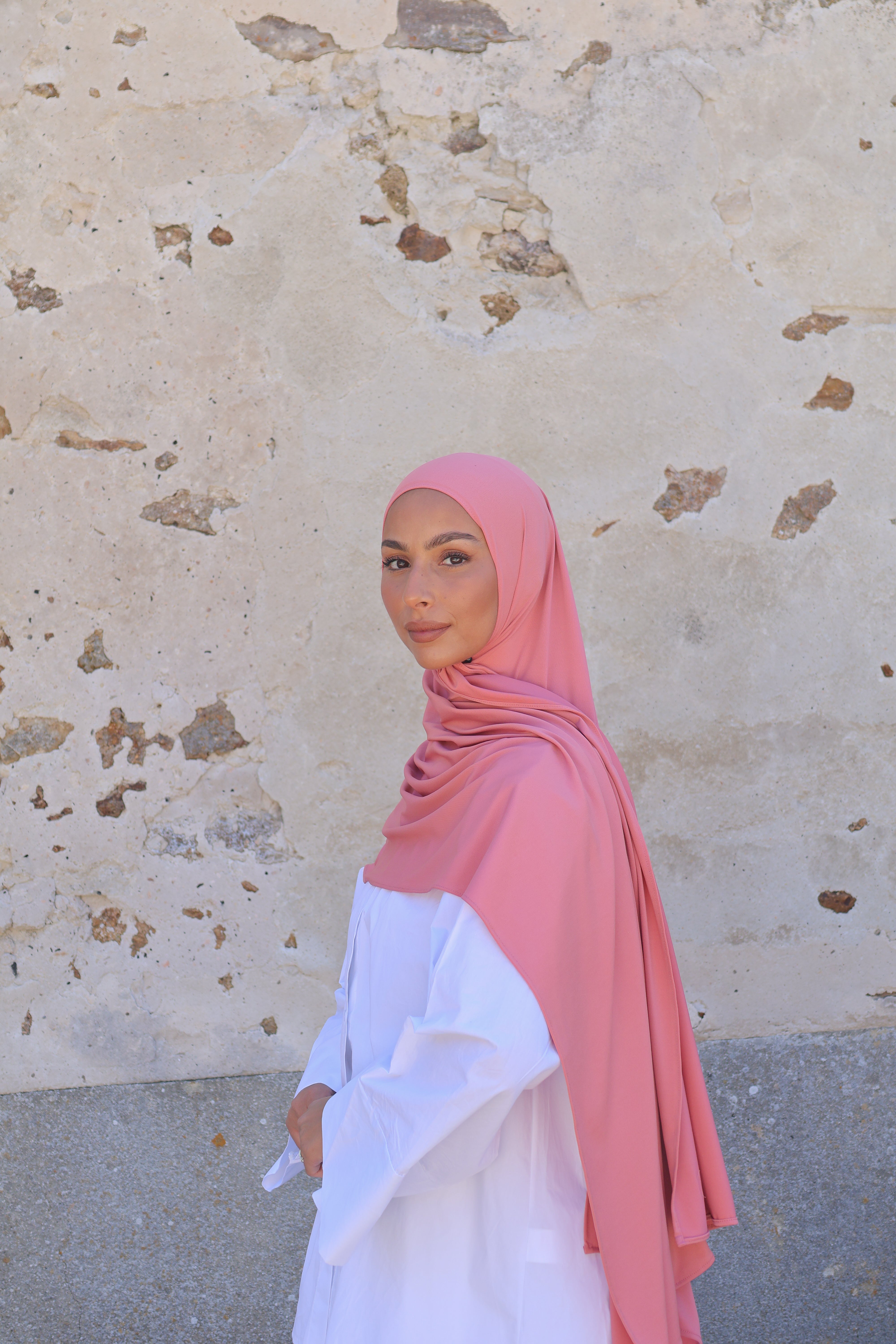 Hijab en jersey premium - Sorbet