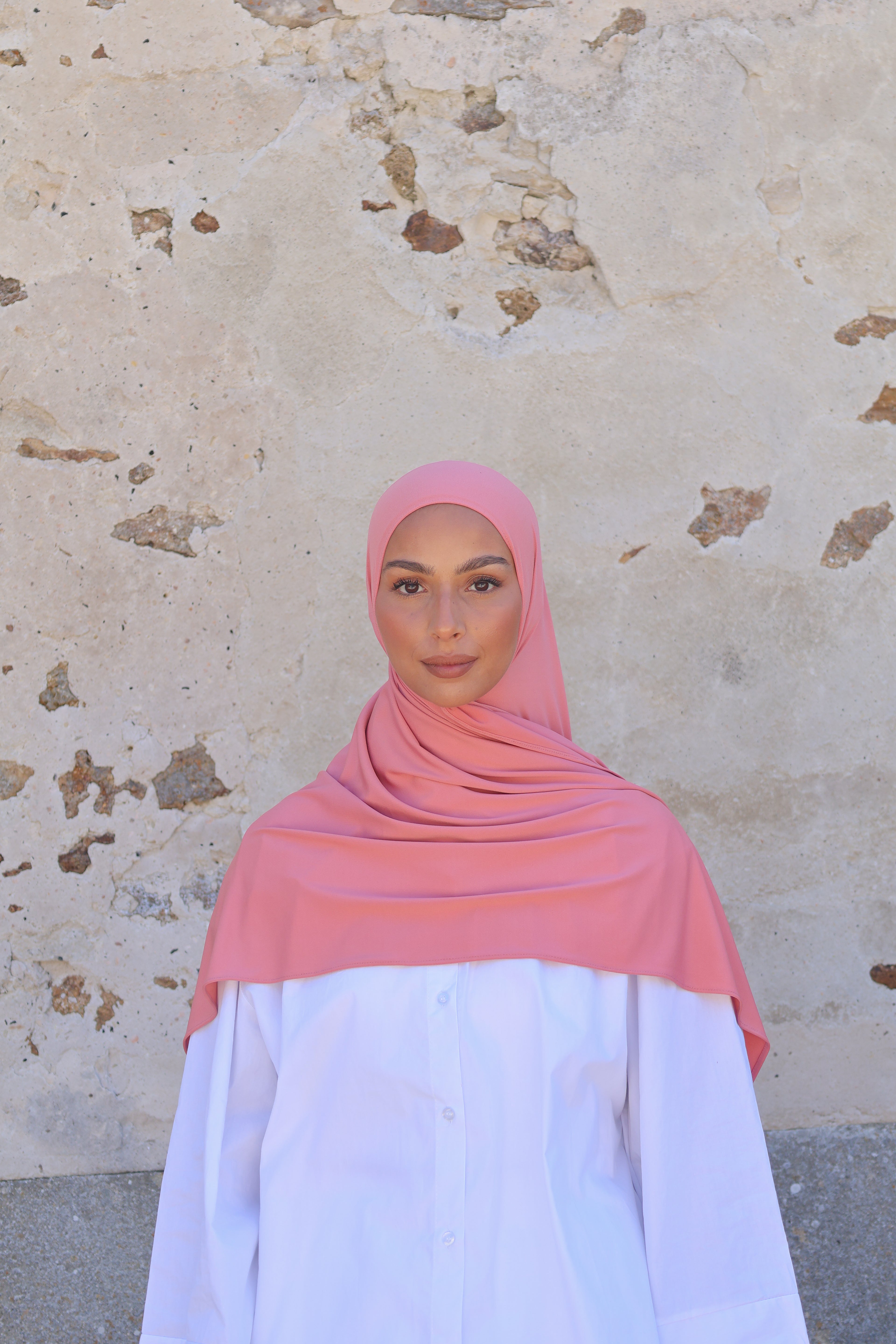 Hijab en jersey premium - Sorbet