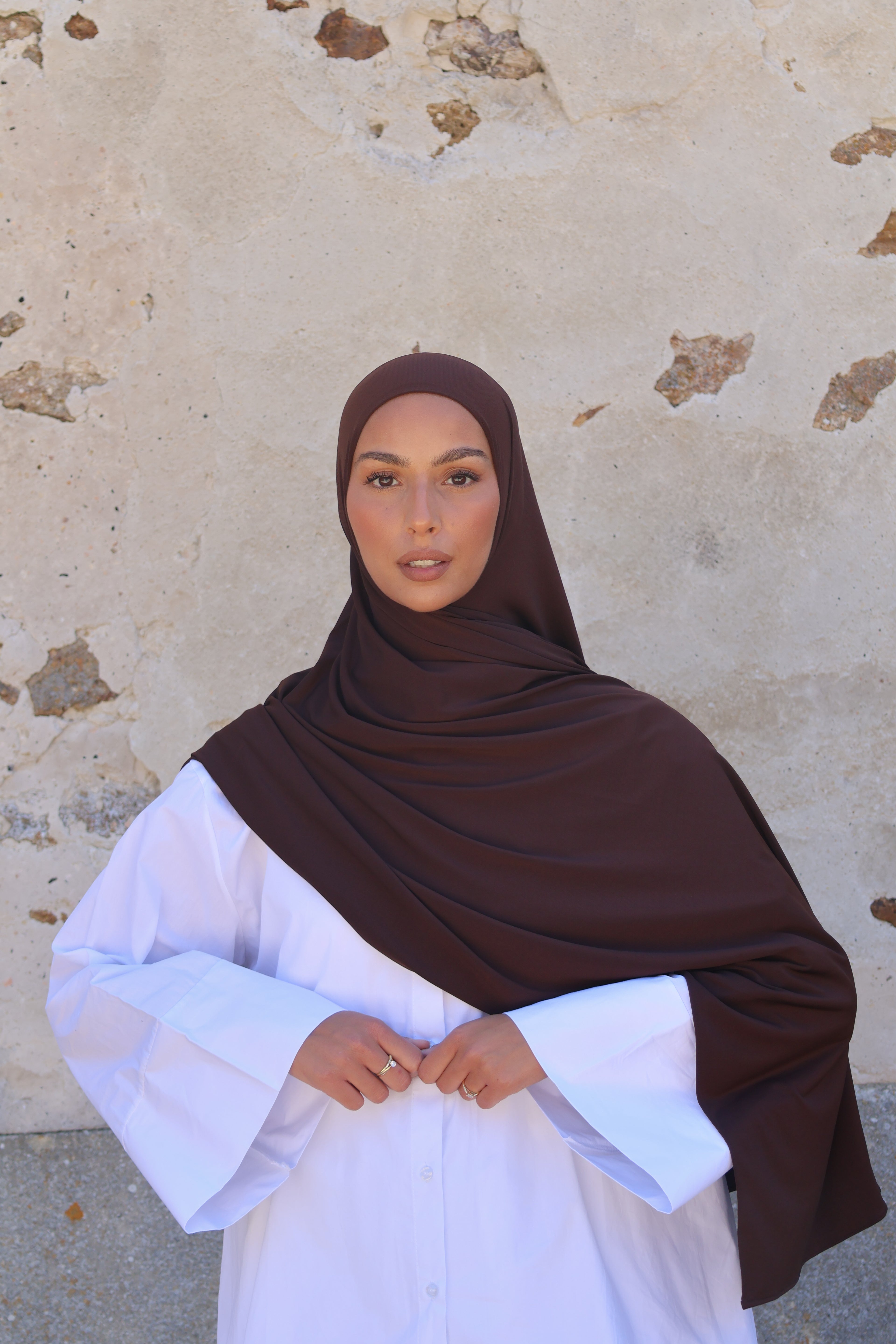 Hijab en jersey premium - Chocolate