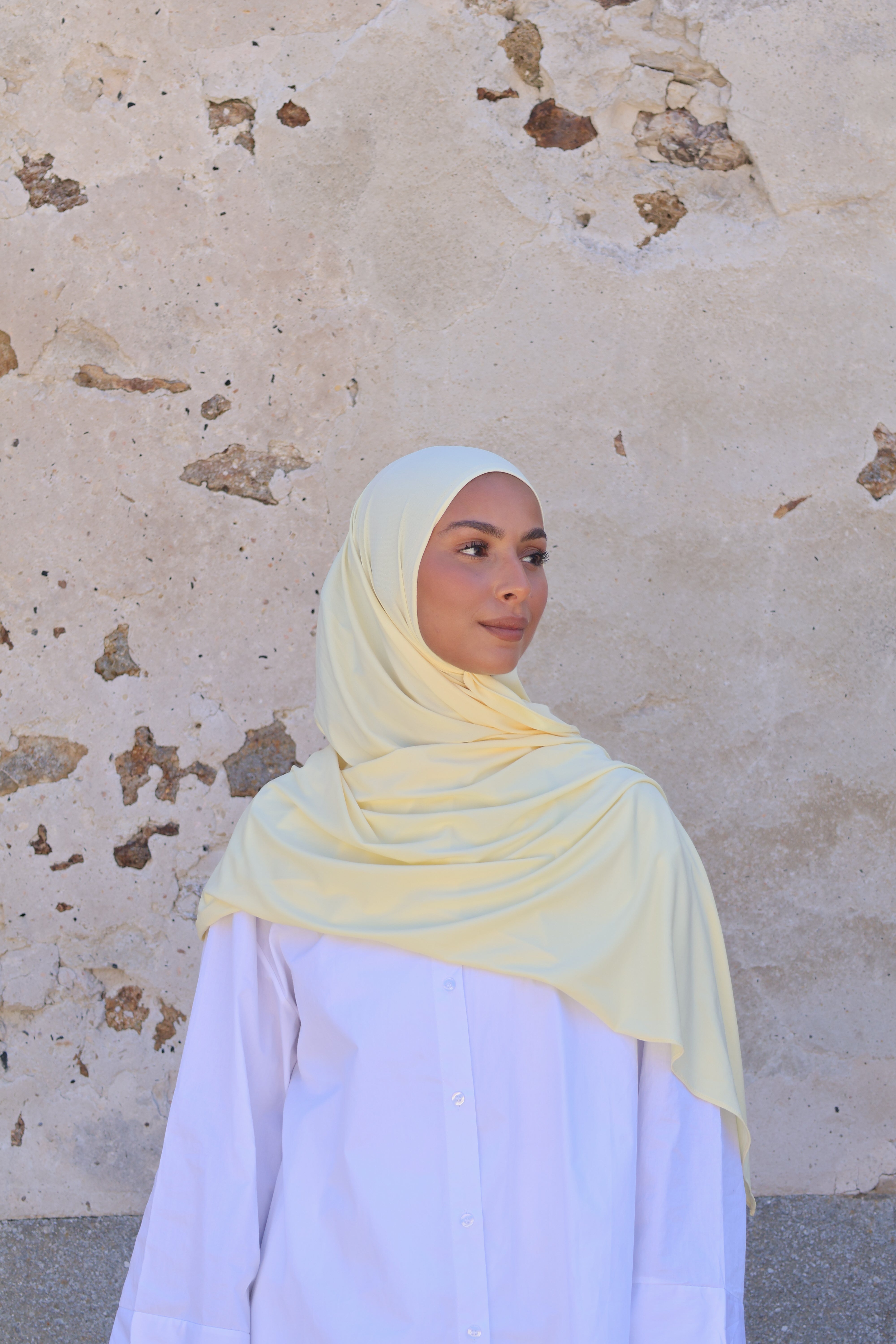 Hijab en jersey premium - Butter