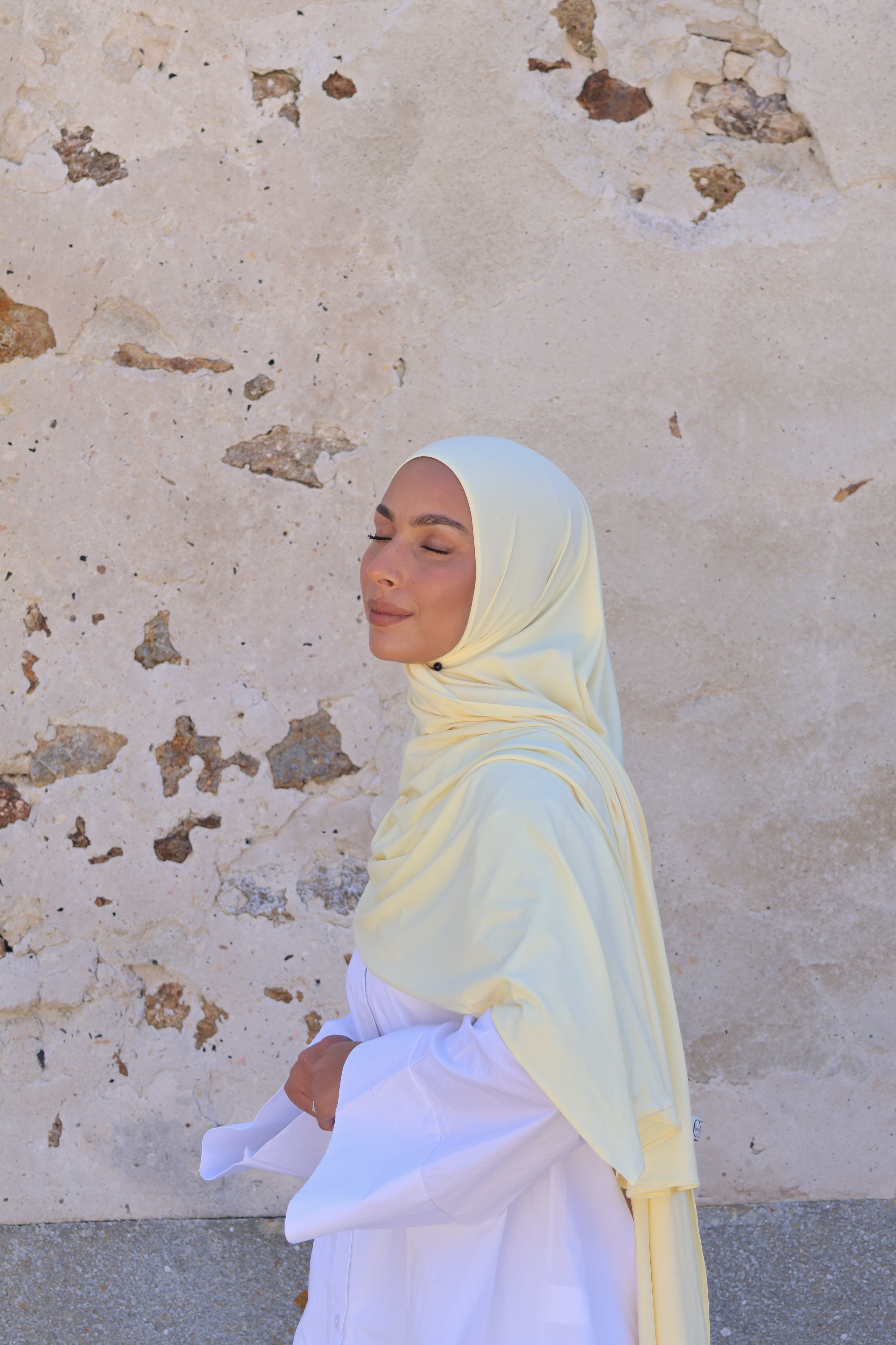 Hijab en jersey premium - Butter