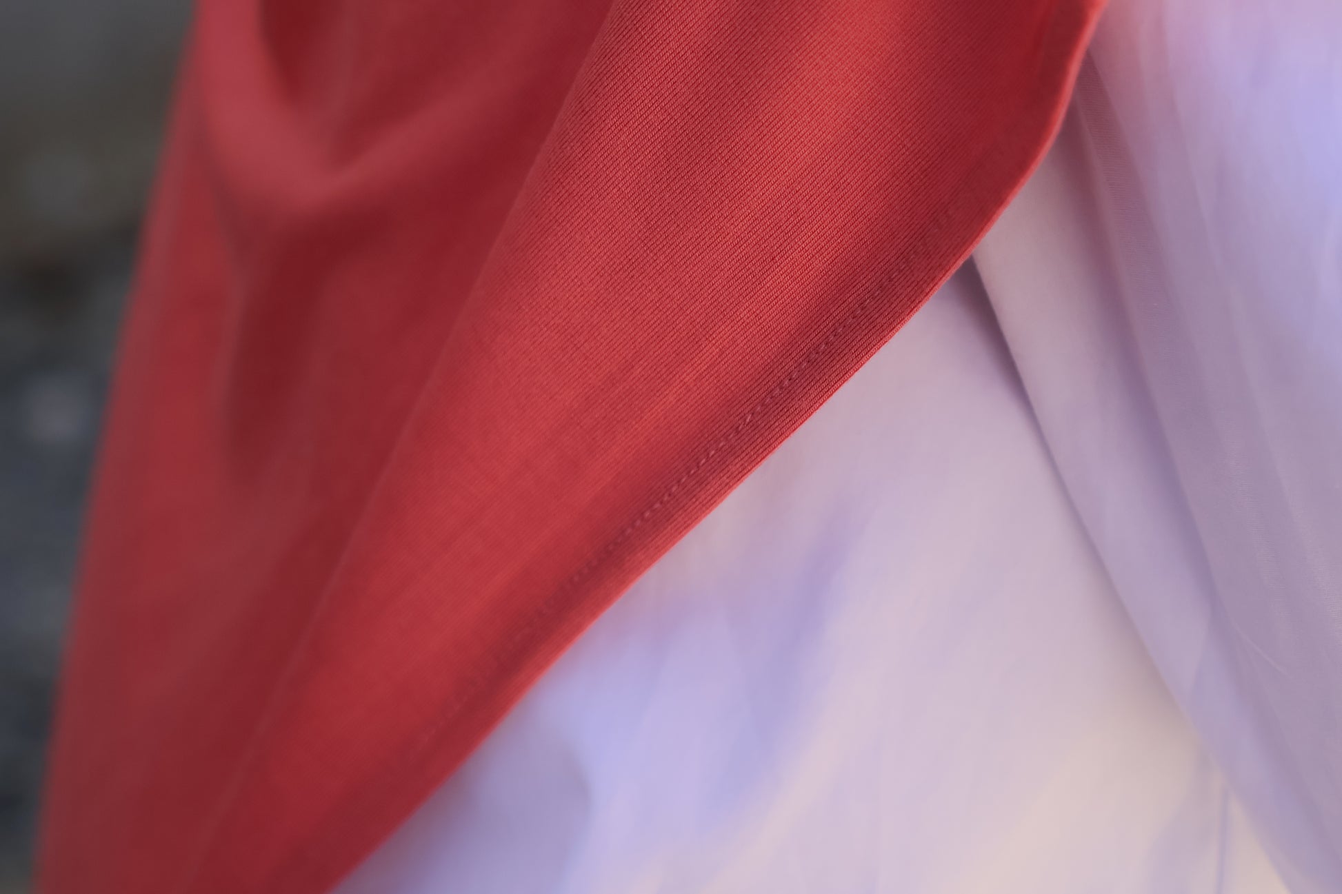 Hijab en jersey bamboo - Corail