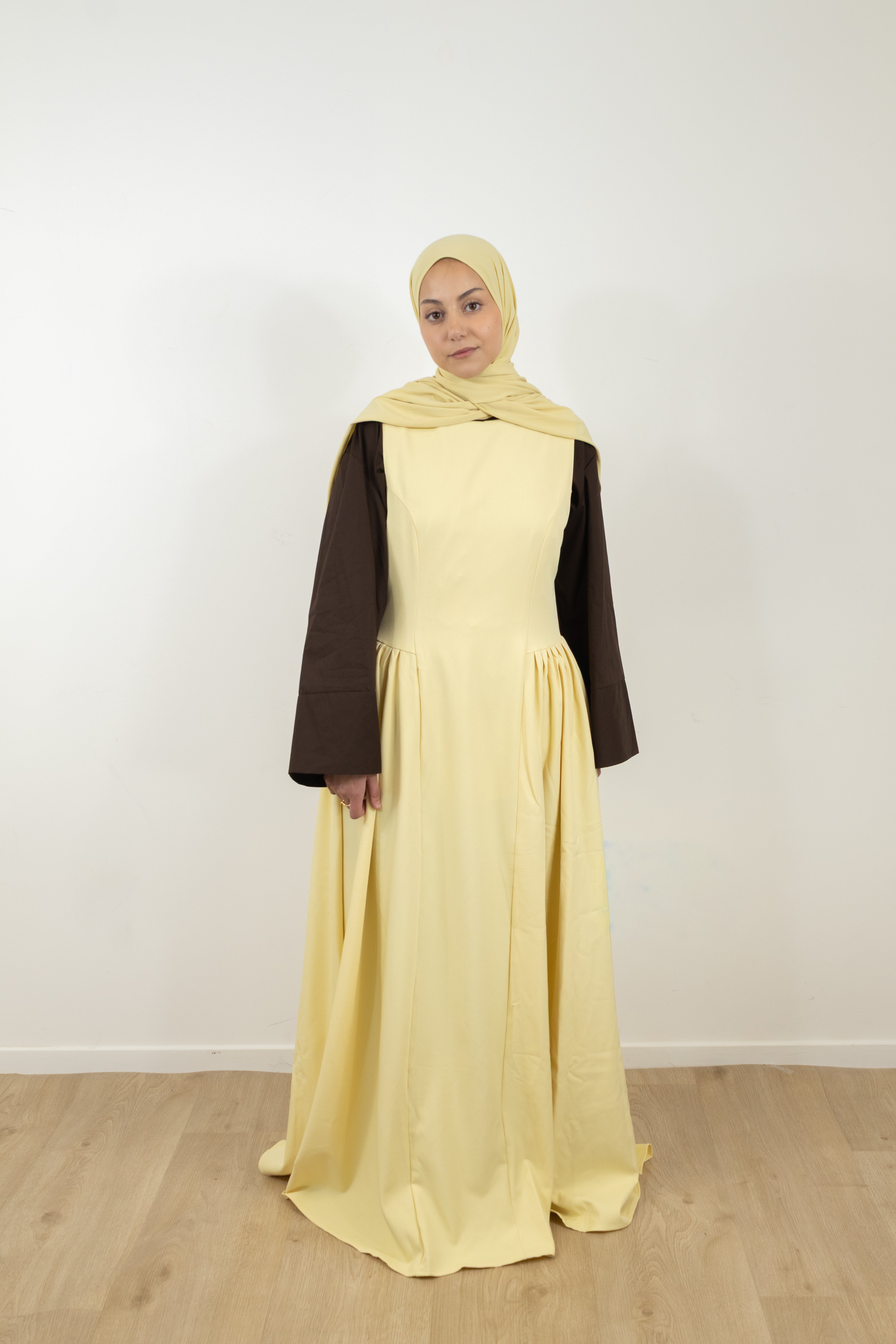 Robe sans manches silhouette longue