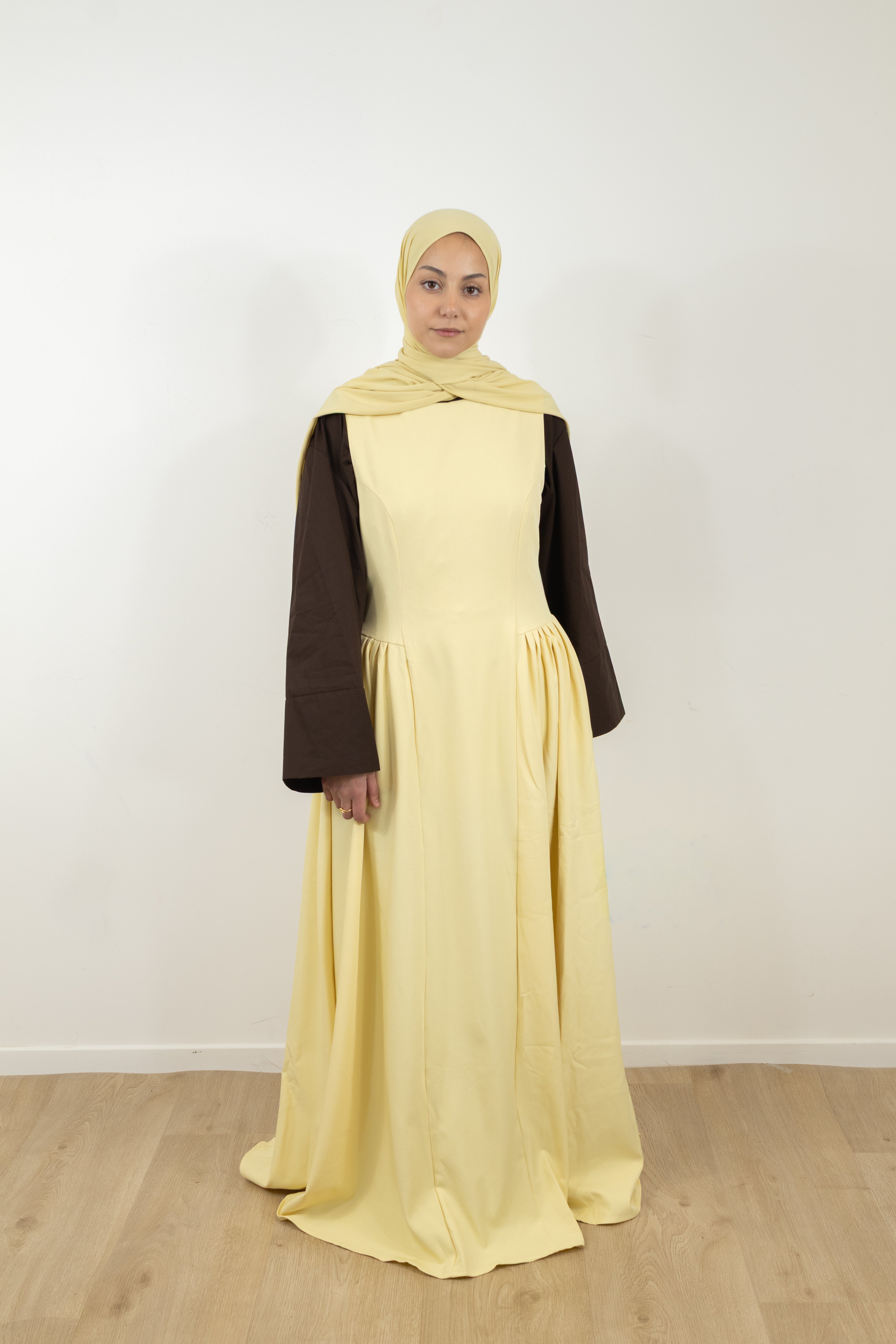 Robe sans manches silhouette longue