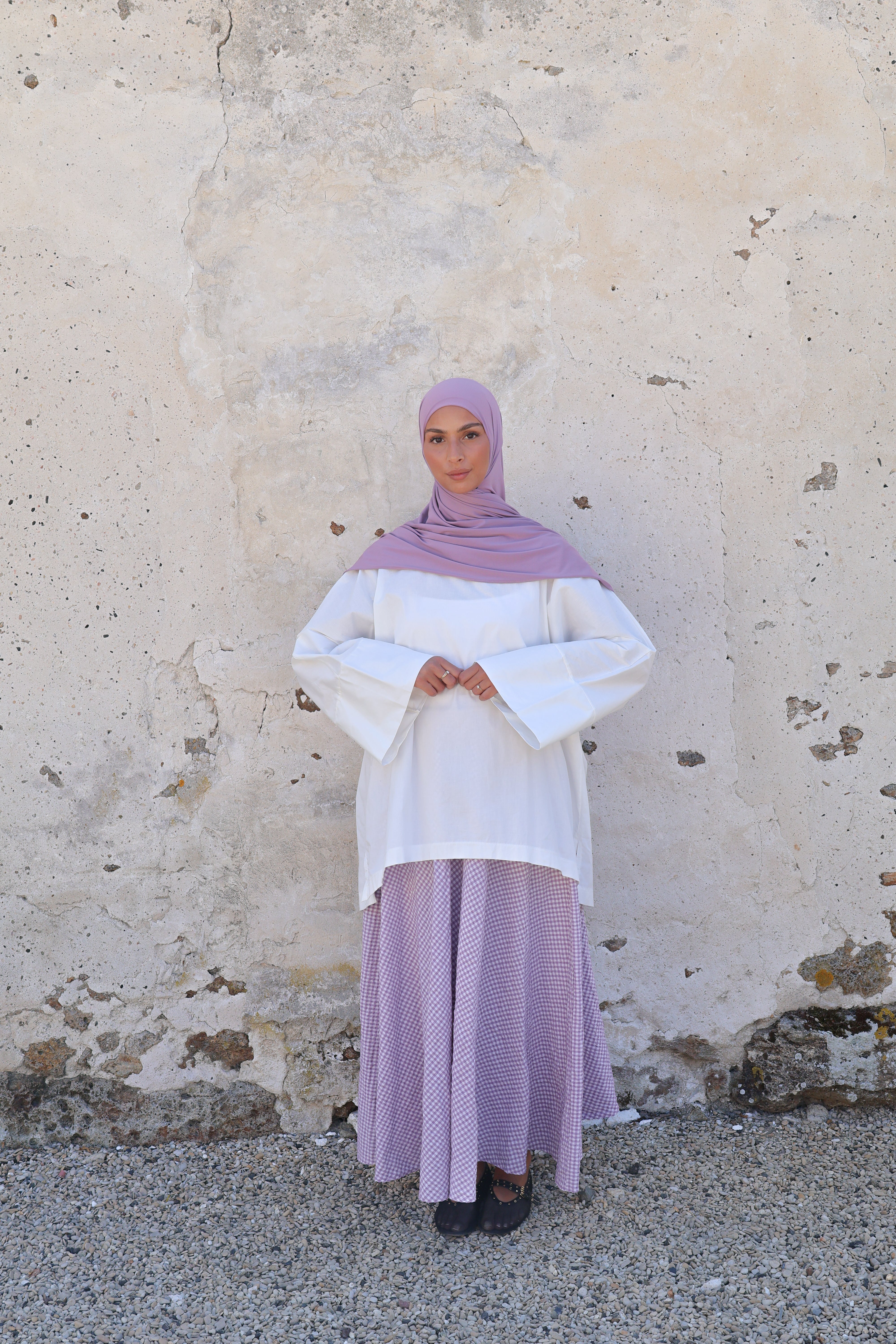 Jupe vichy - Lavande