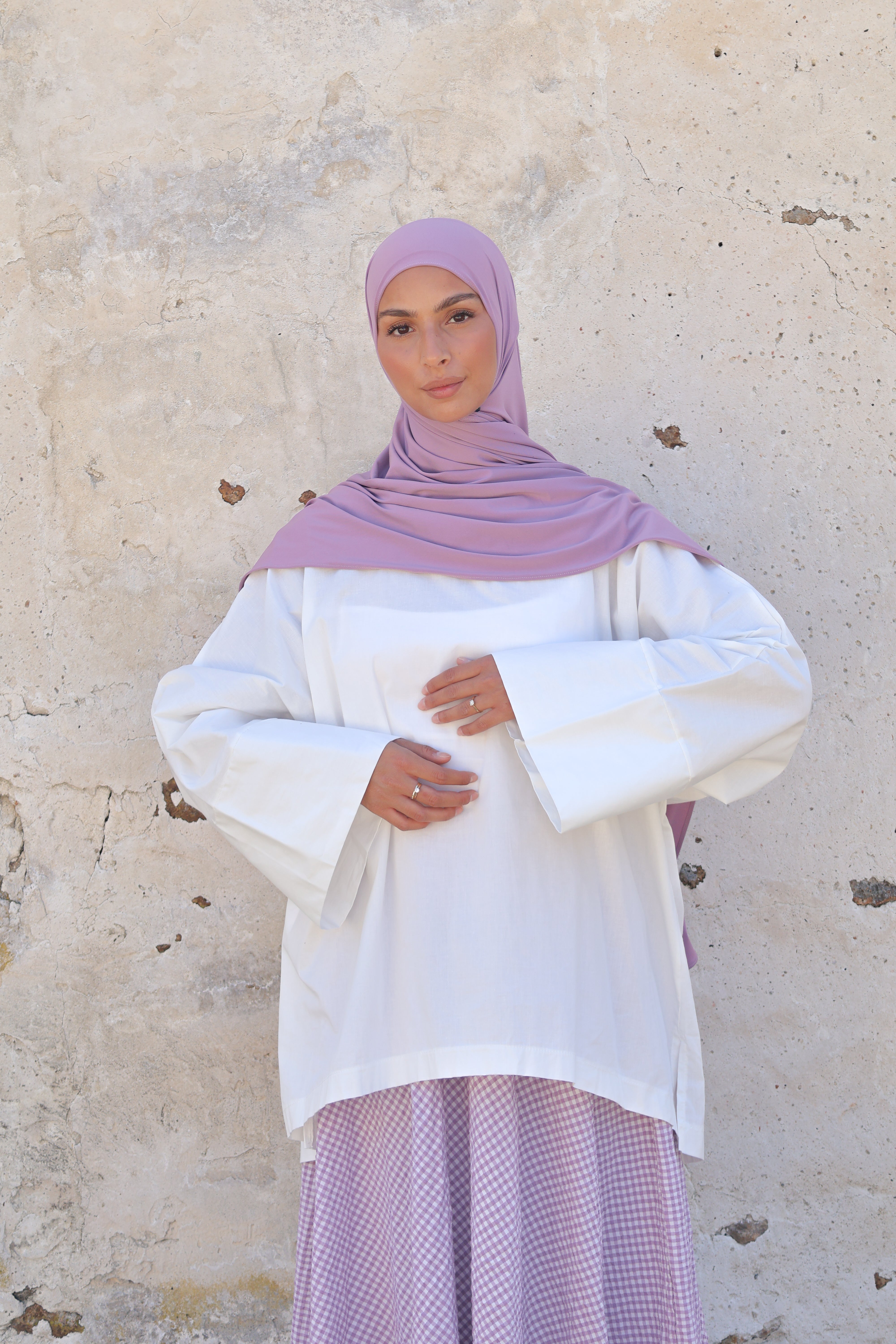 Jupe vichy - Lavande