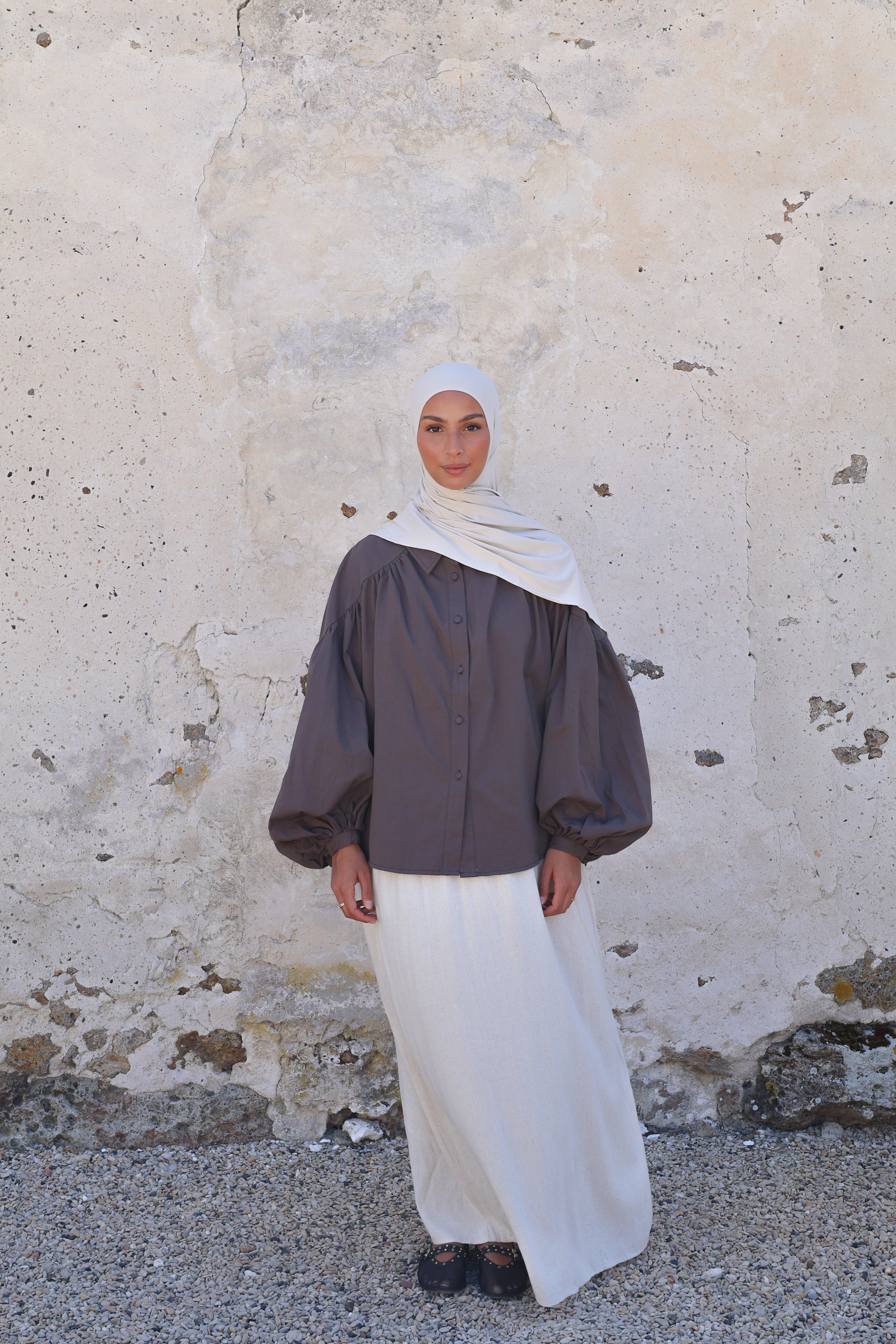 Chemise bonbon - Marron