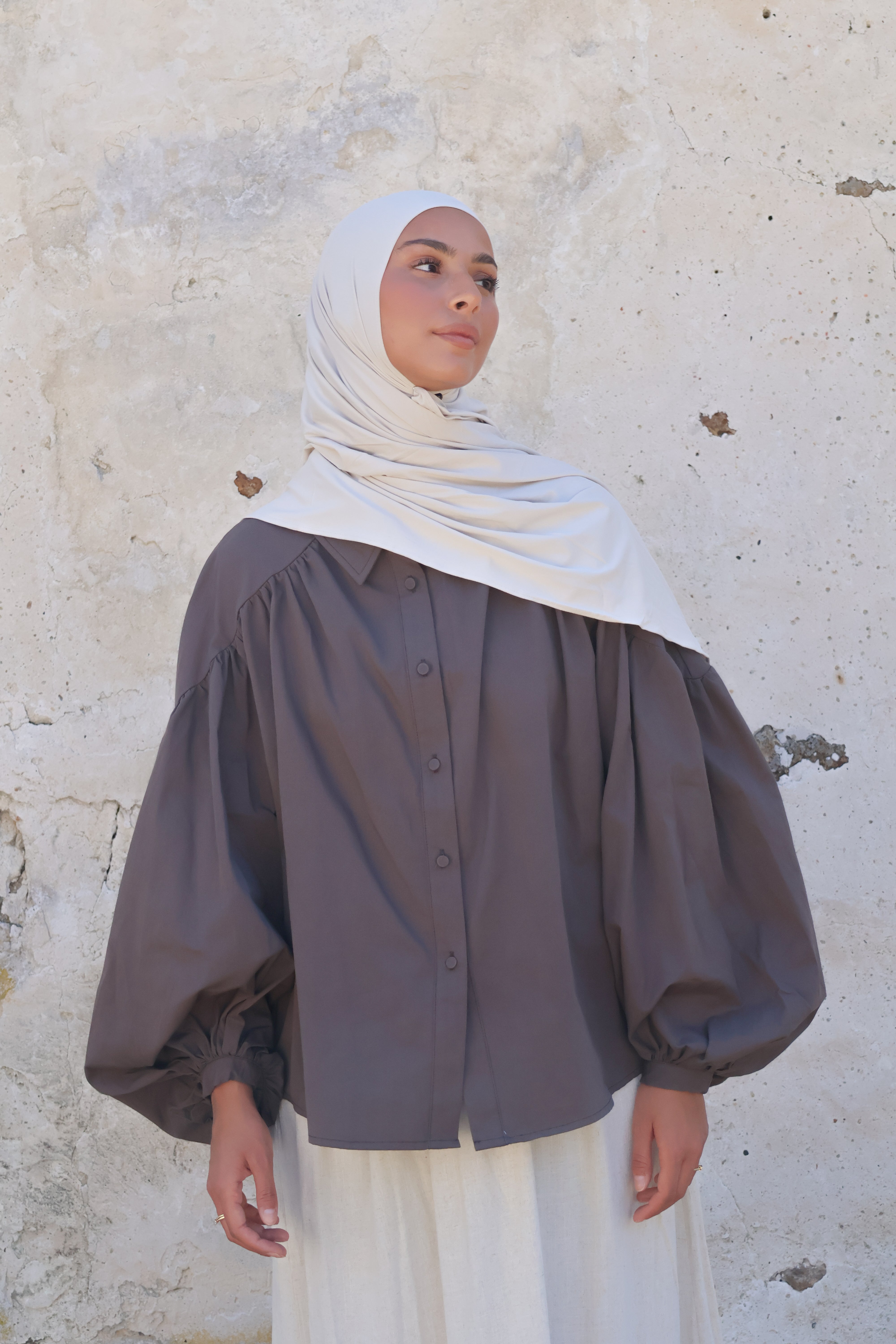 Chemise bonbon - Marron