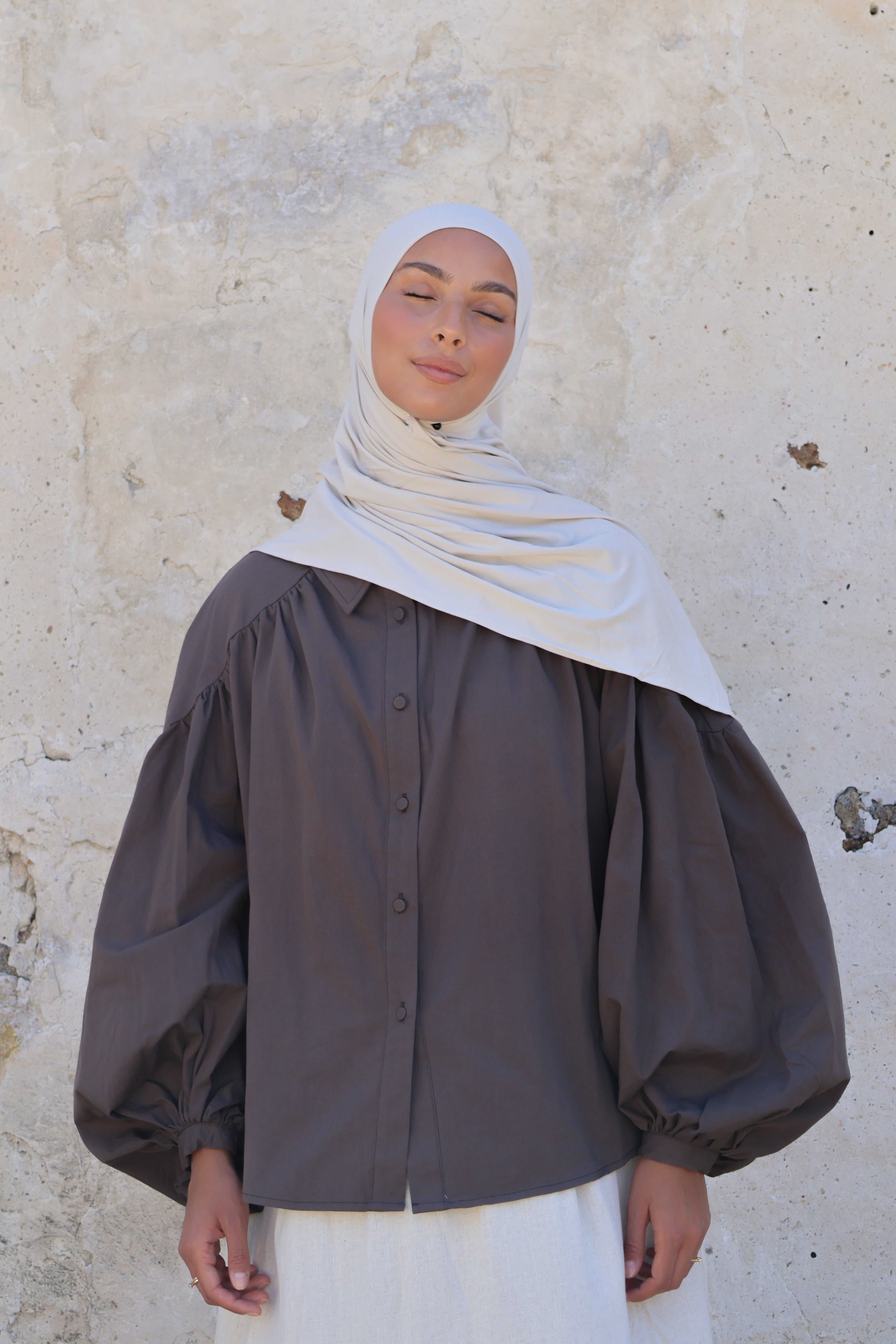 Chemise bonbon - Marron