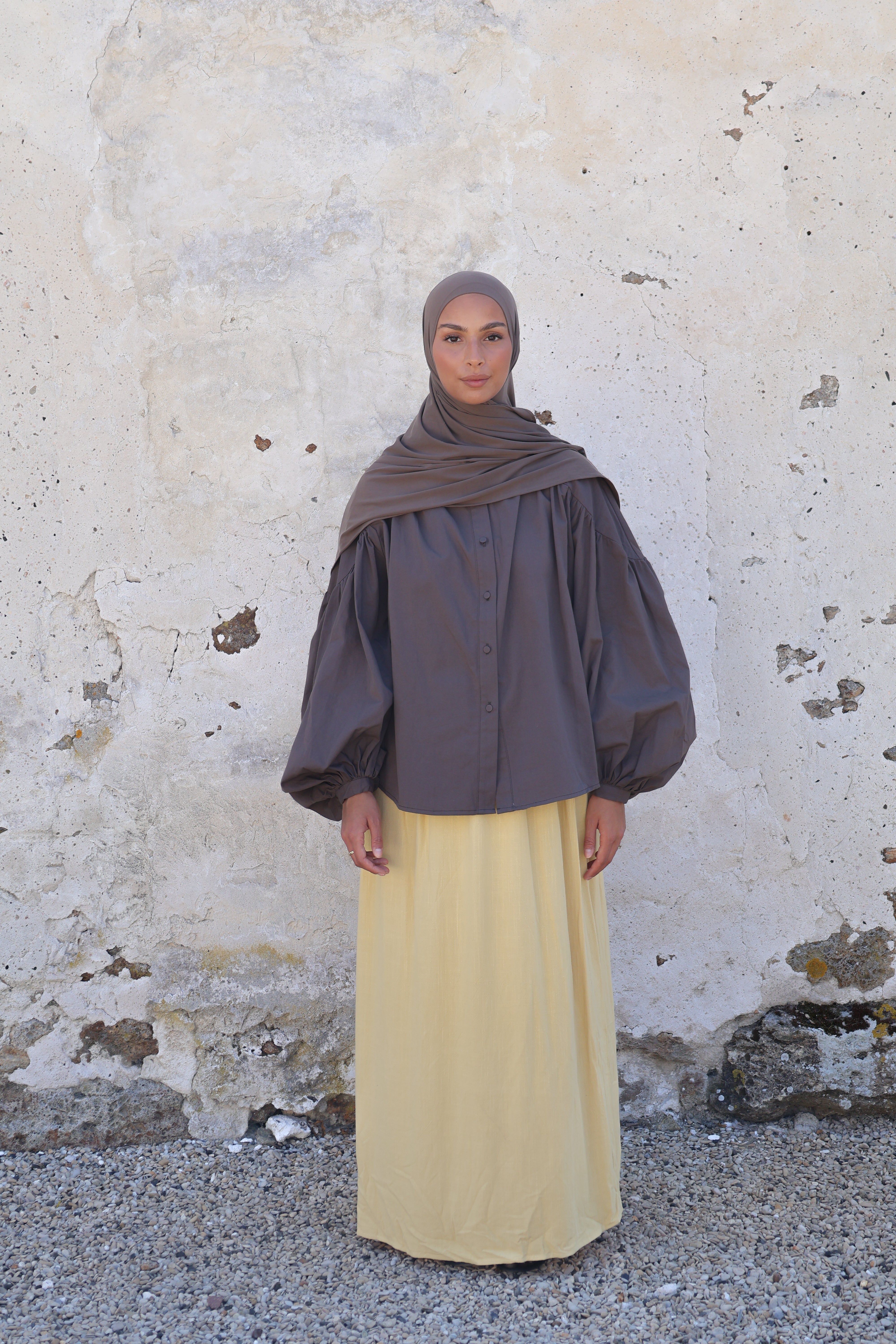 Chemise bonbon - Marron