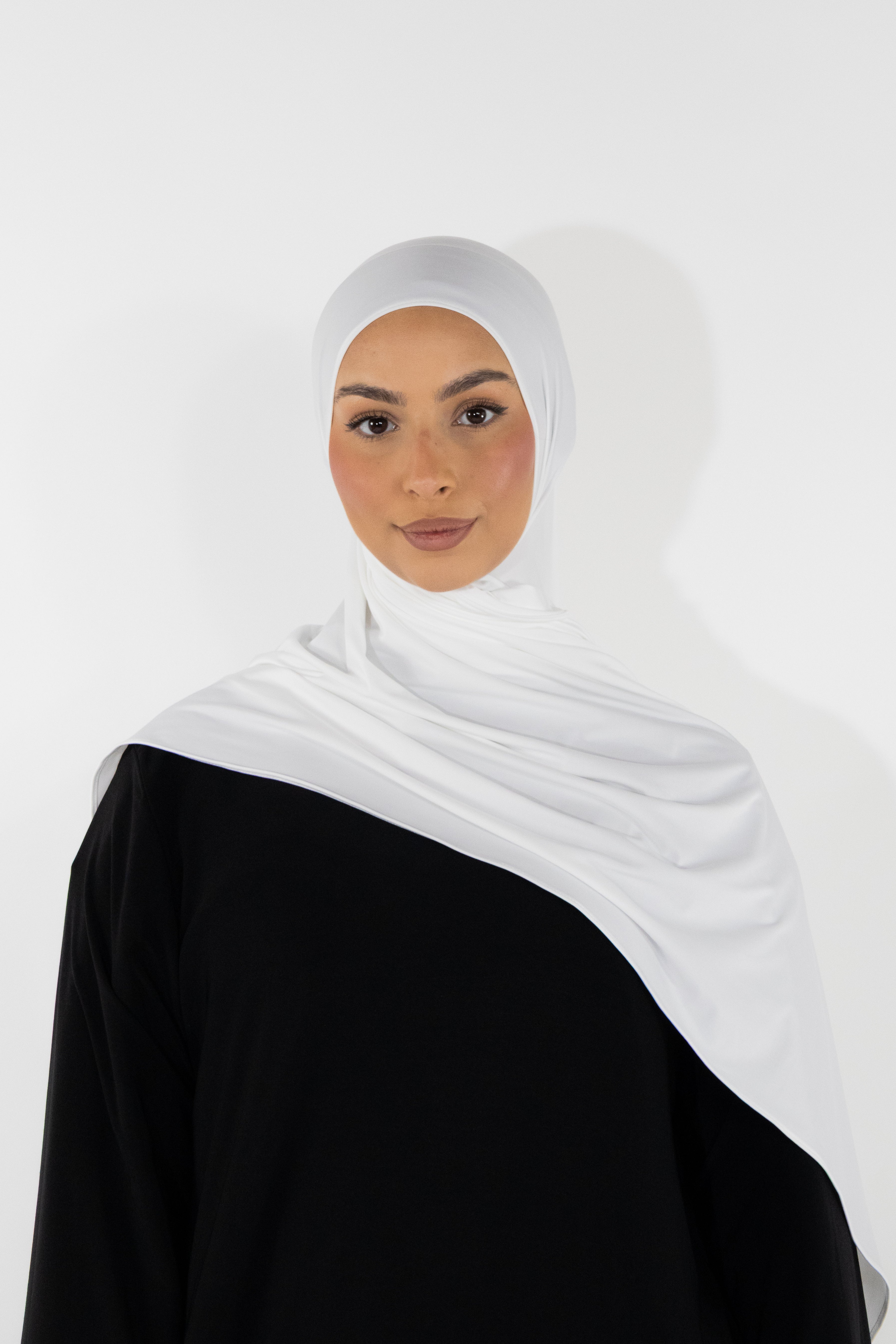 Flowing jersey hijab - Onyx