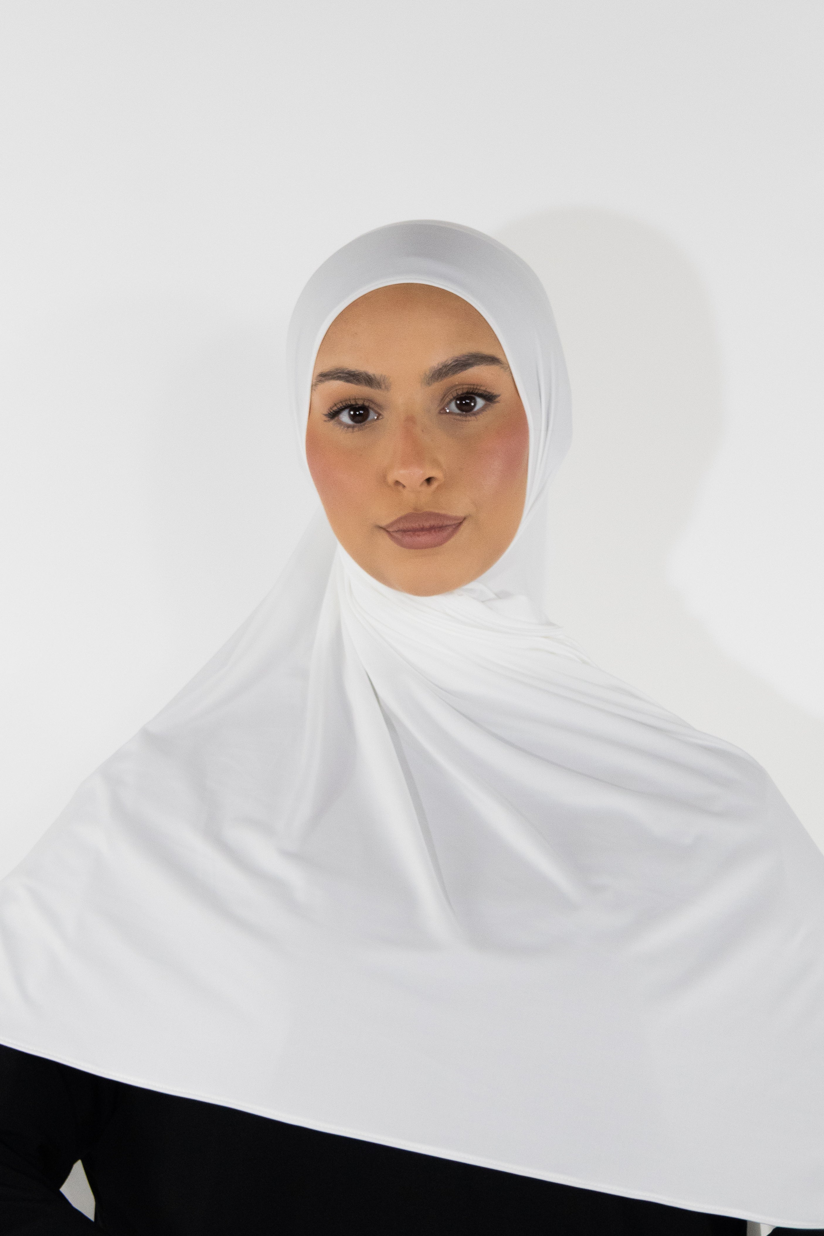 Flowing jersey hijab - Onyx
