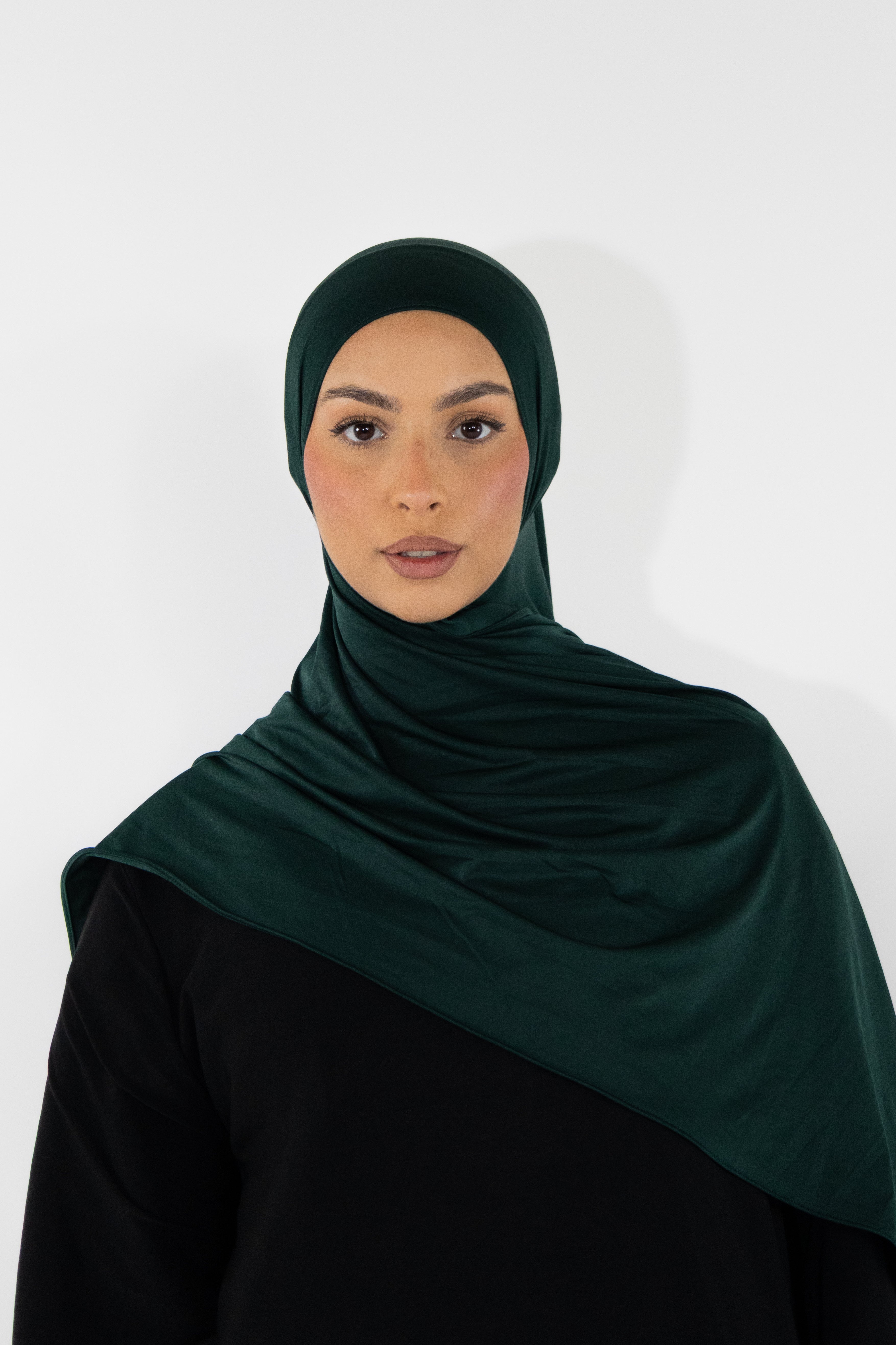 Flowing jersey hijab - Onyx