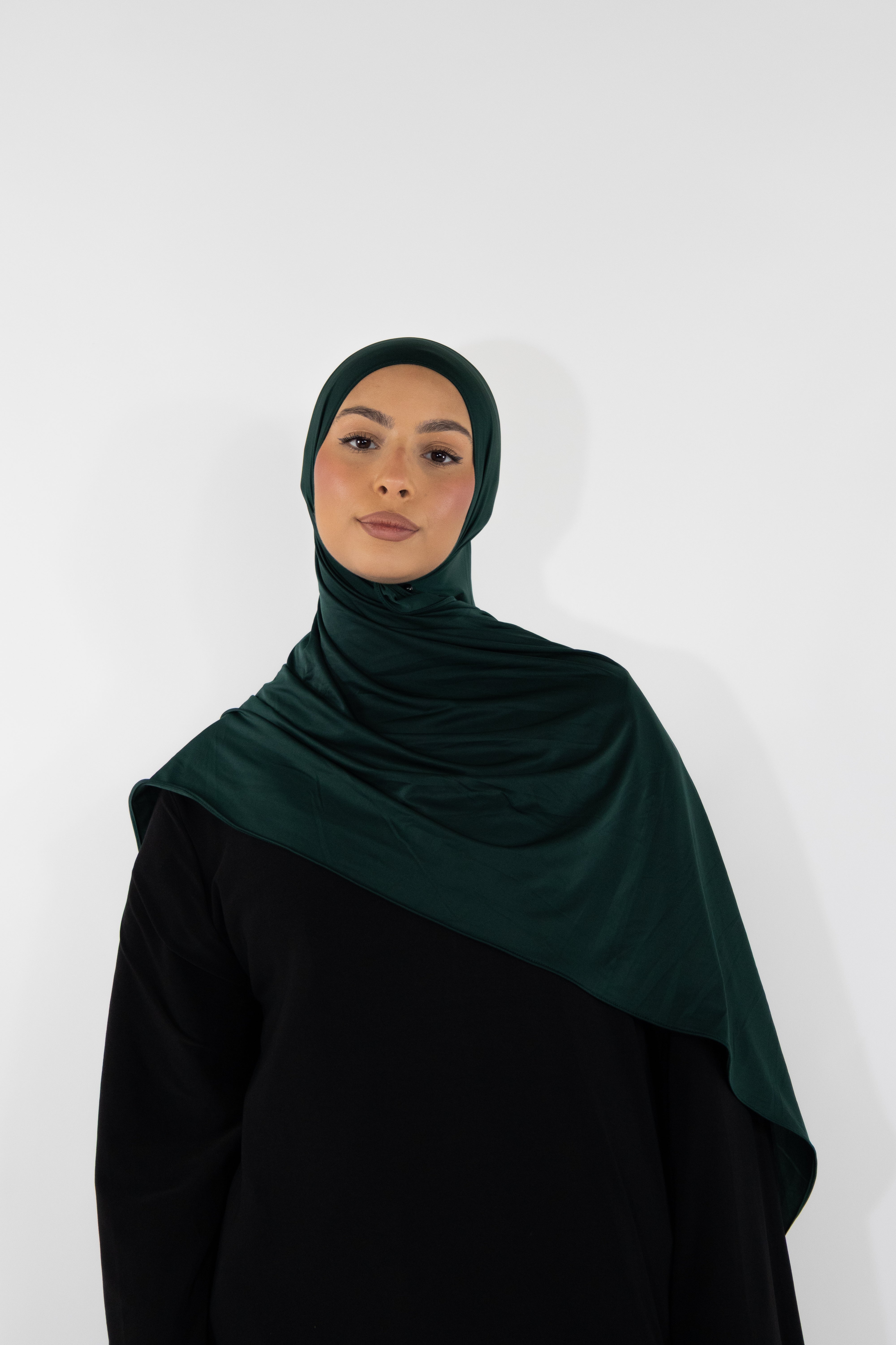 Flowing jersey hijab - Onyx