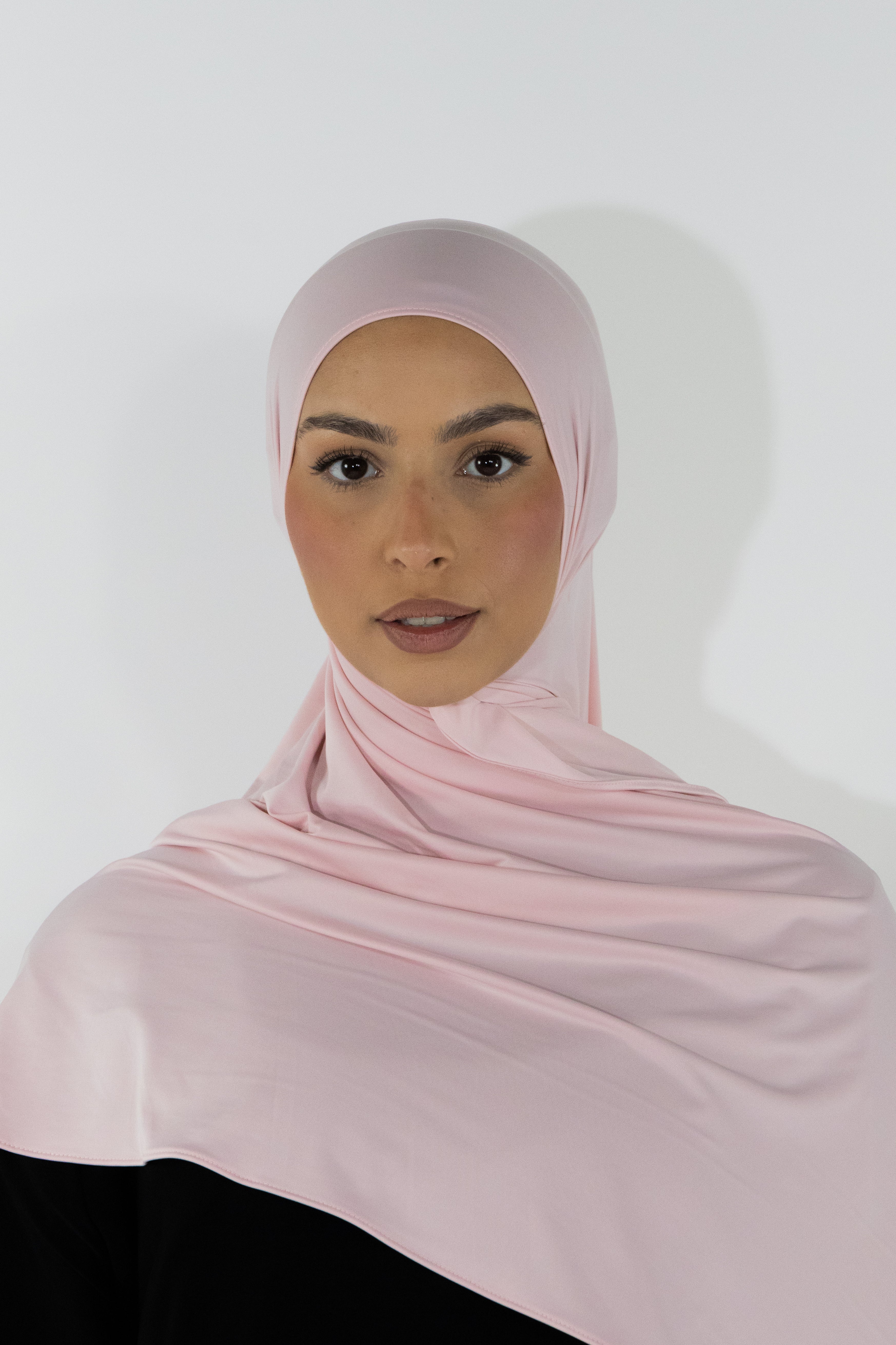 Hijab en jersey fluide - Blush