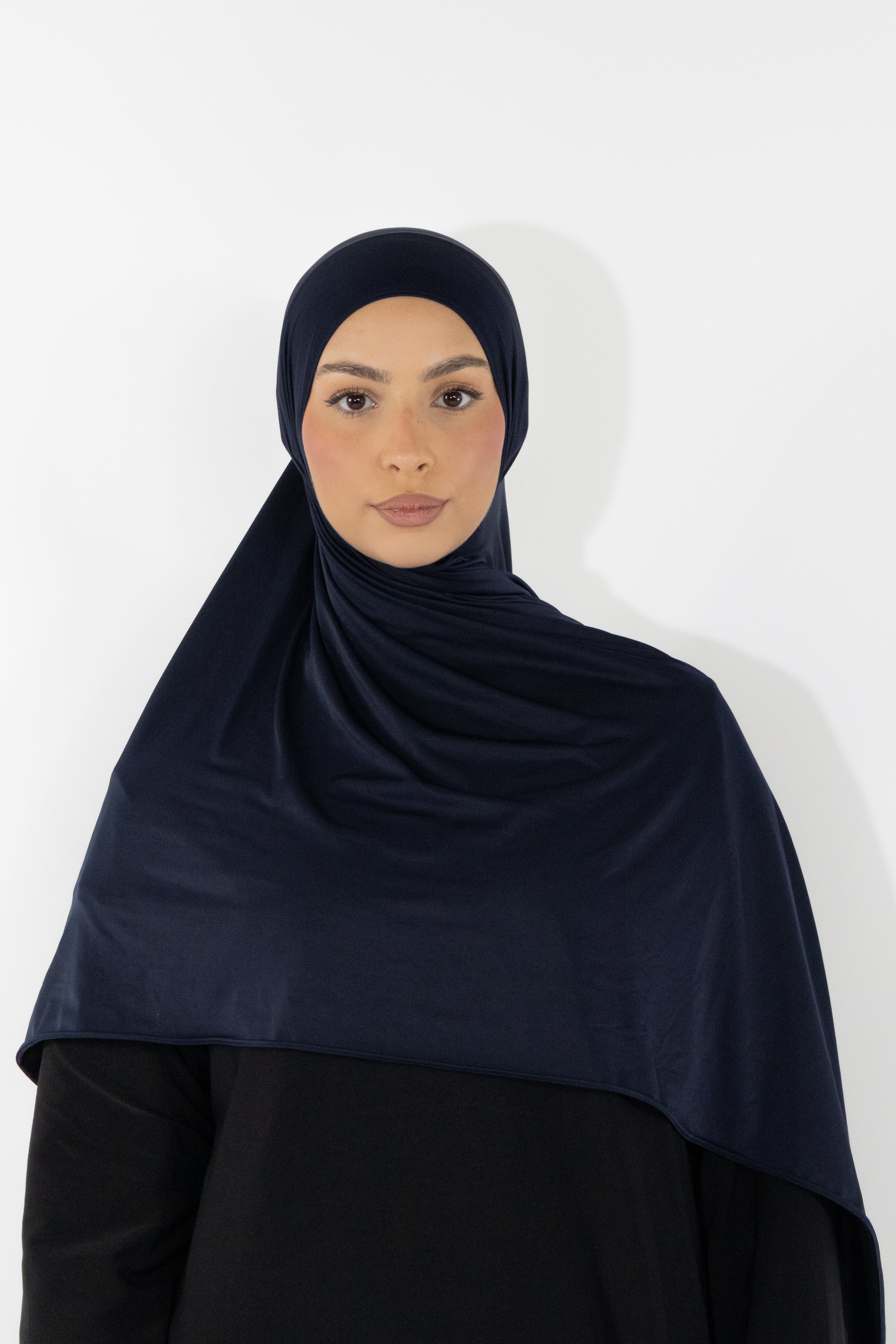 Flowing jersey hijab - Onyx