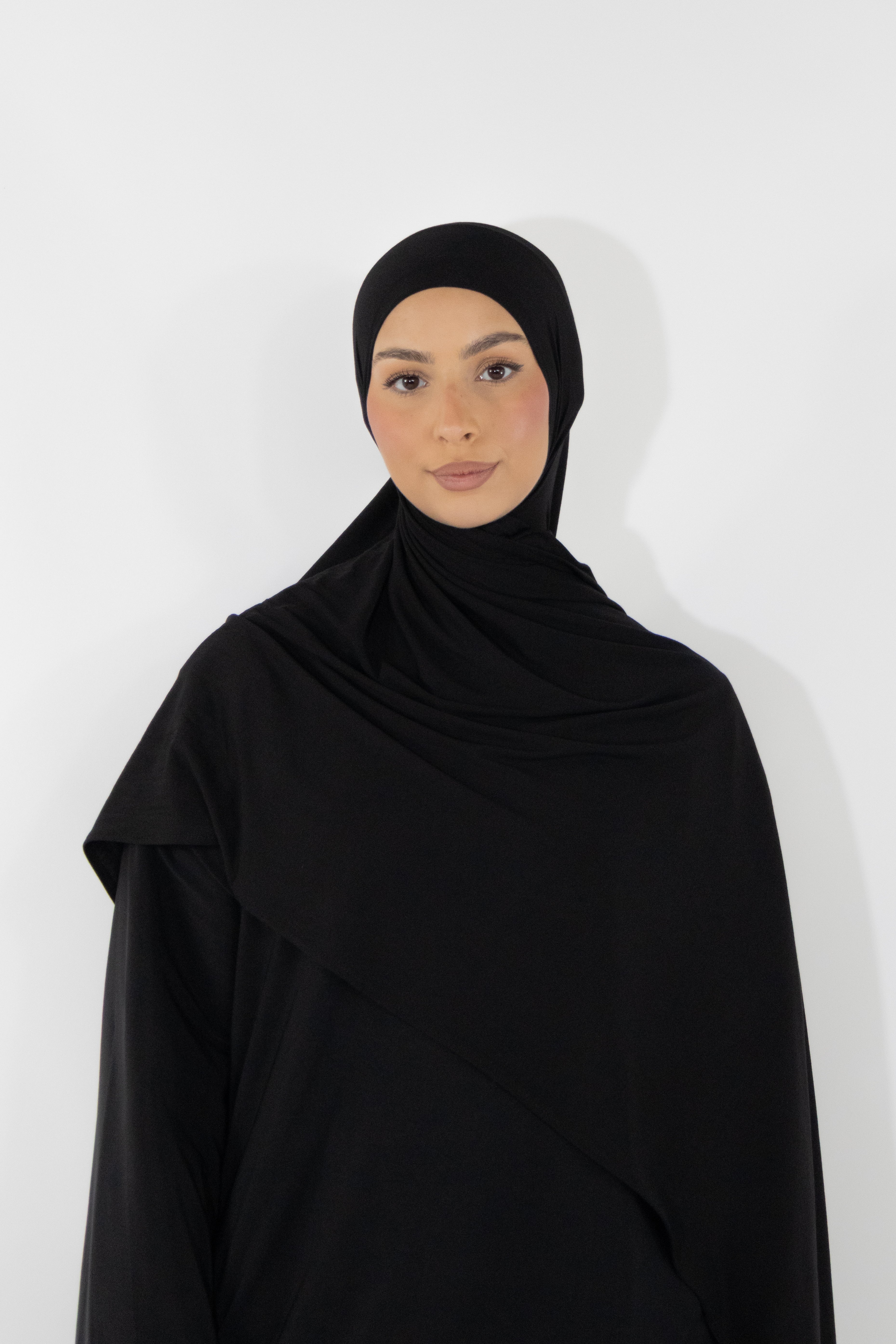 Hijab en jersey bamboo - Black