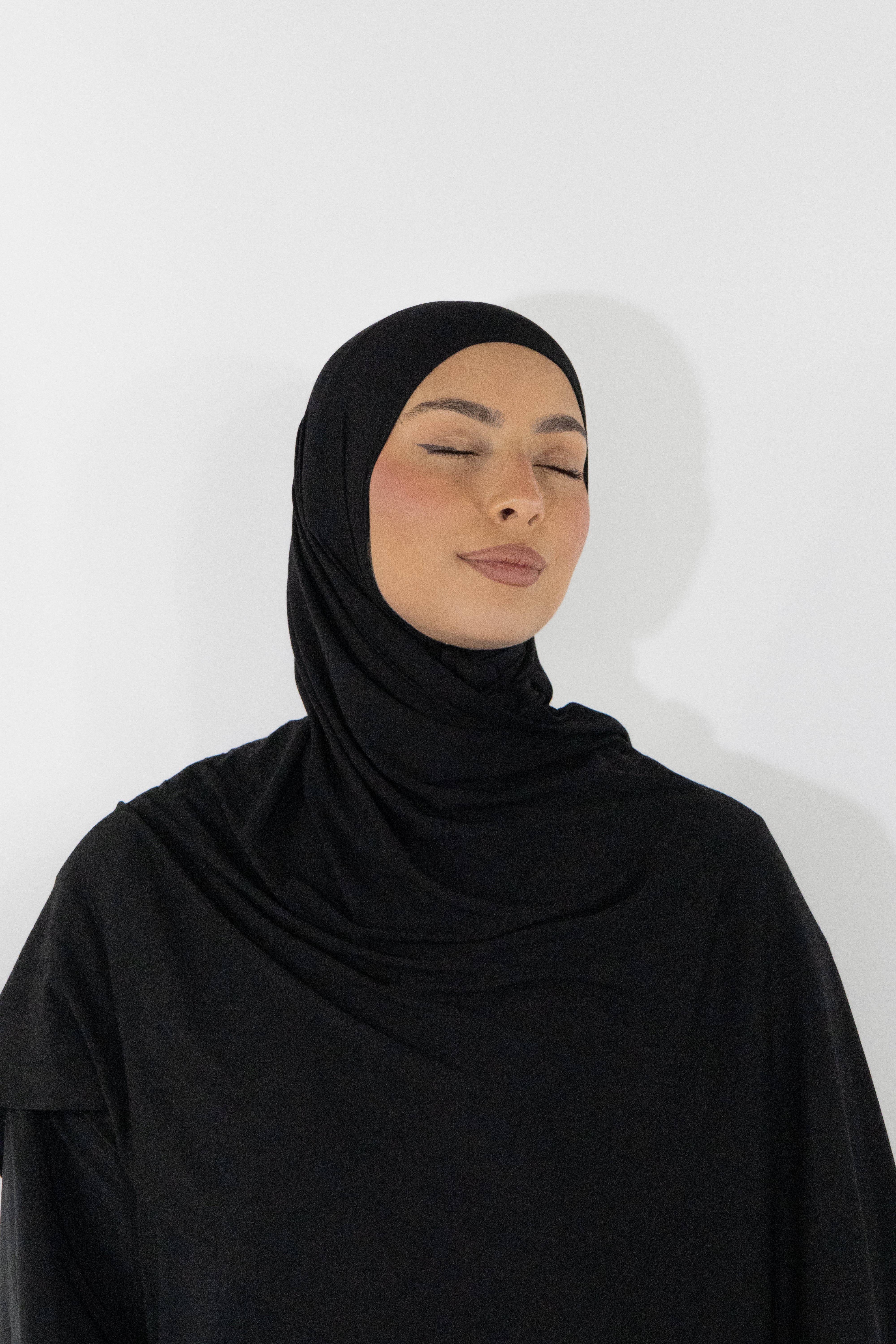 Hijab en jersey bamboo - Black