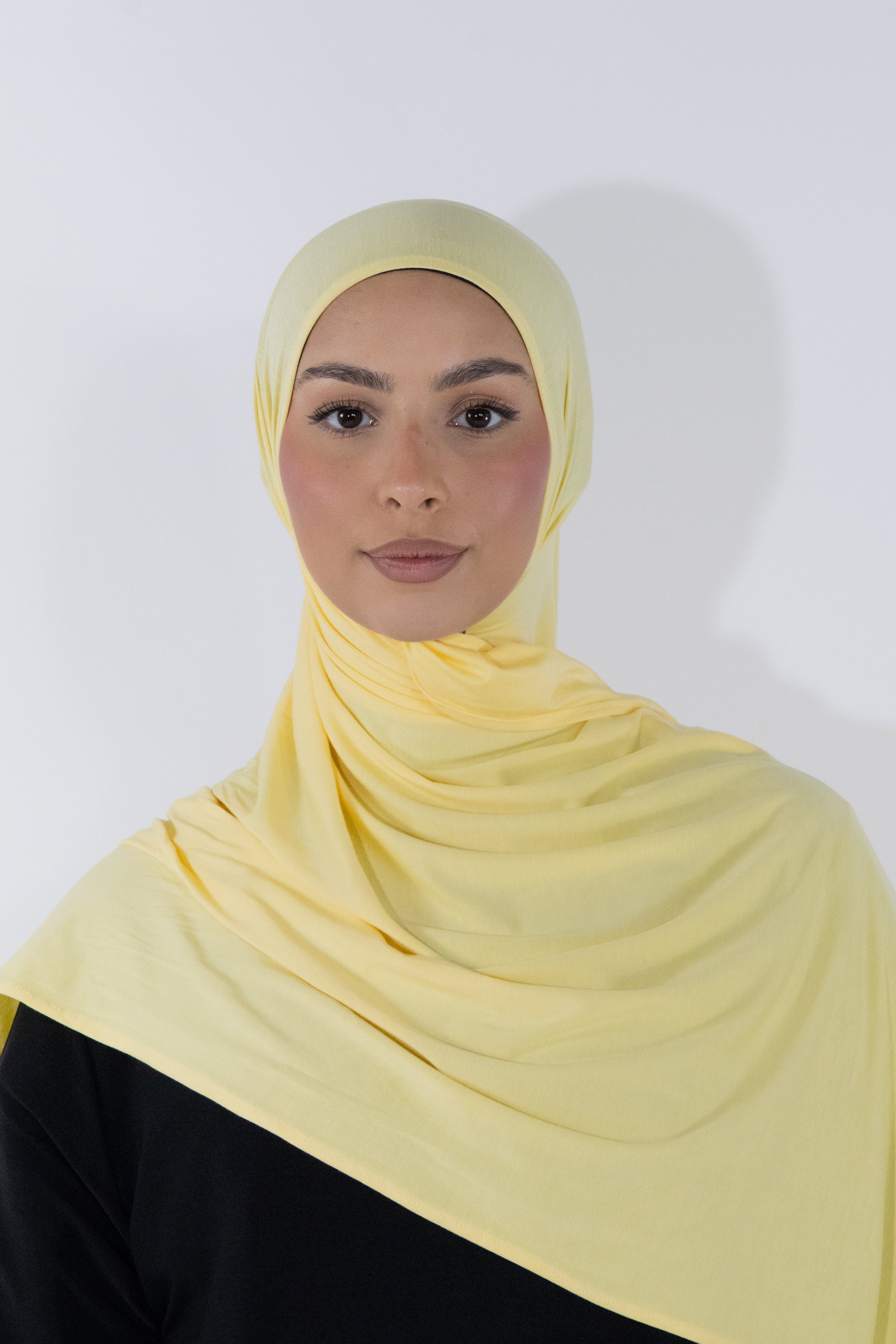 Hijab en jersey bamboo - Lemon