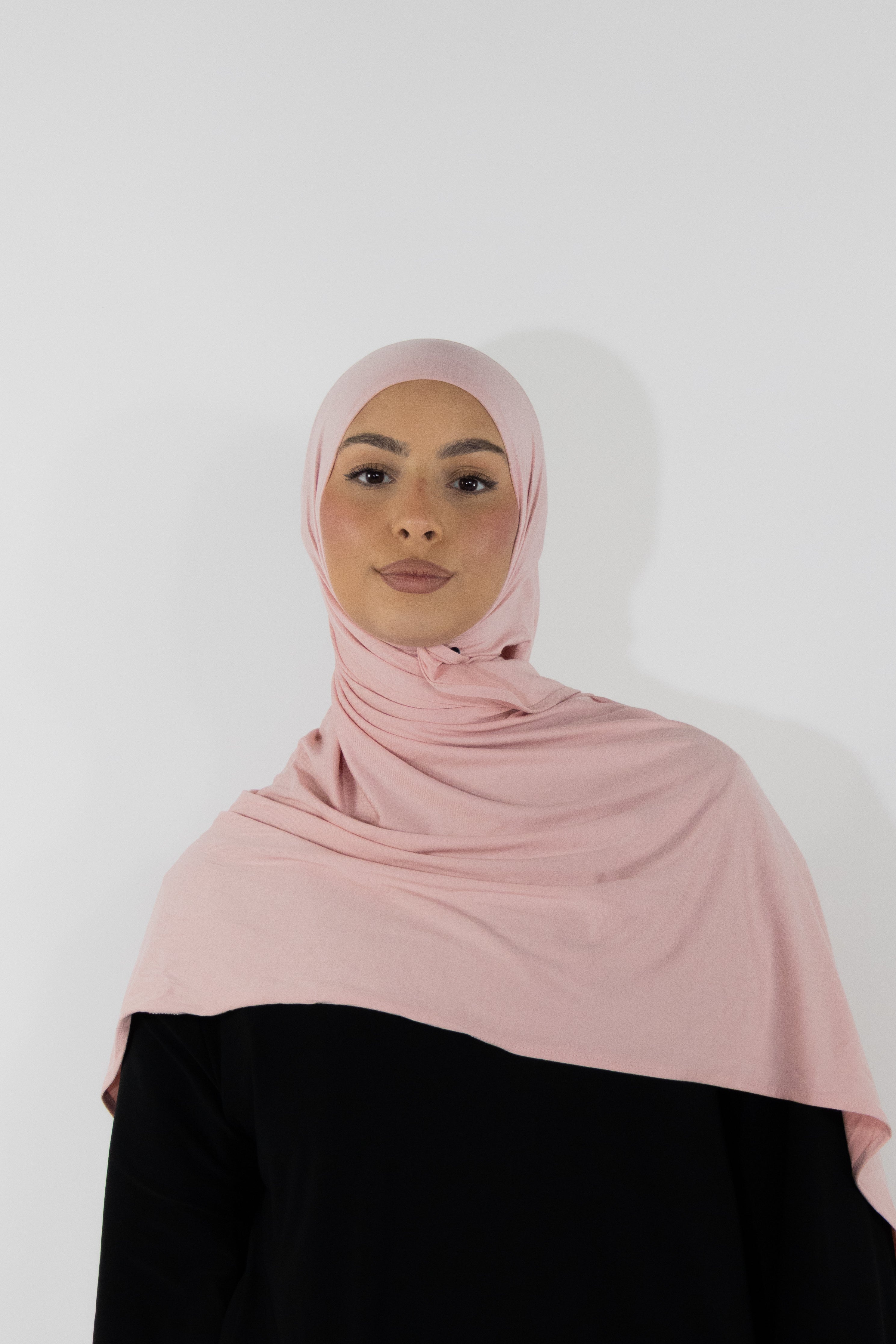 Bamboo jersey hijab - Blush