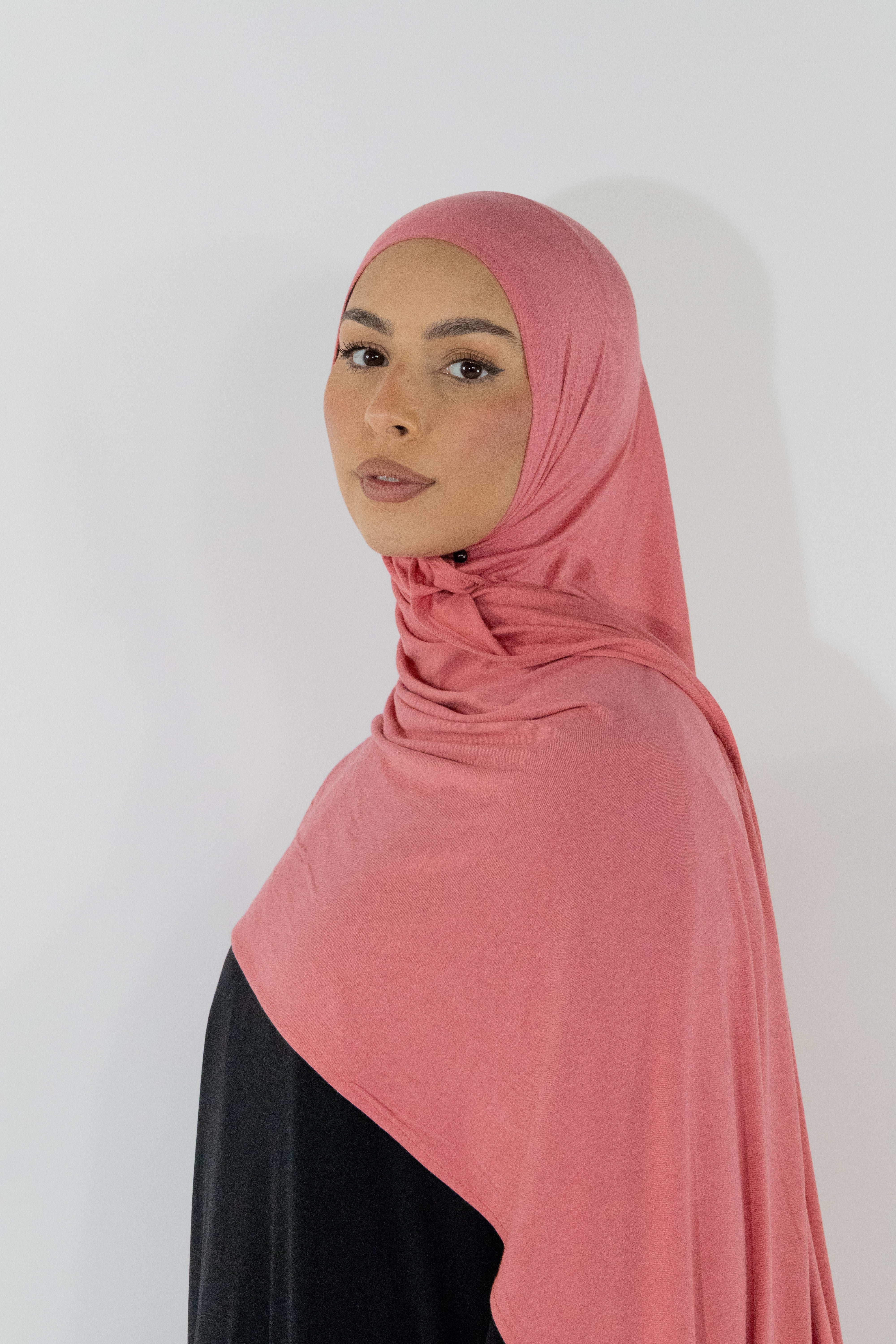Hijab en jersey bamboo - Pink