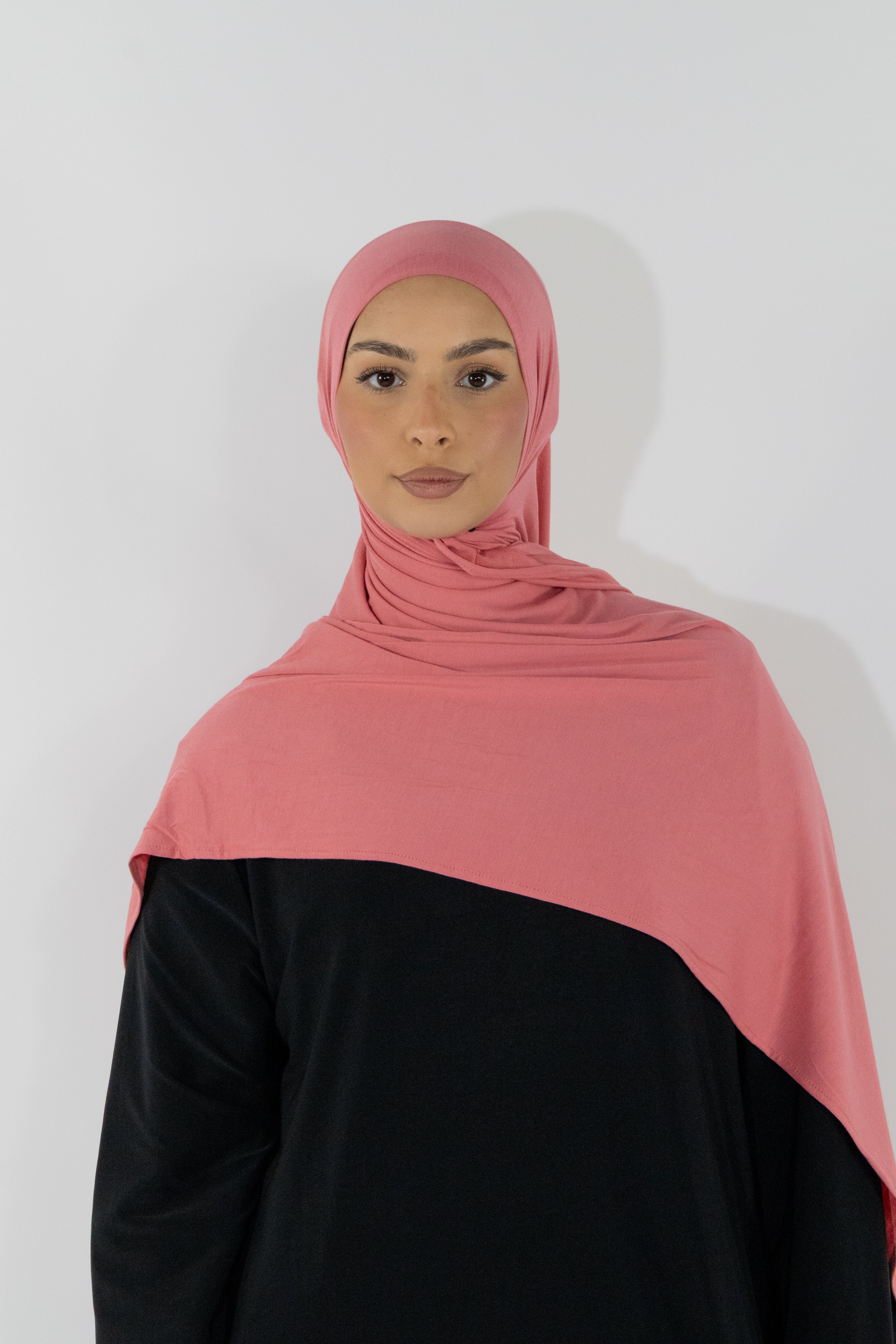 Hijab en jersey bamboo - Pink