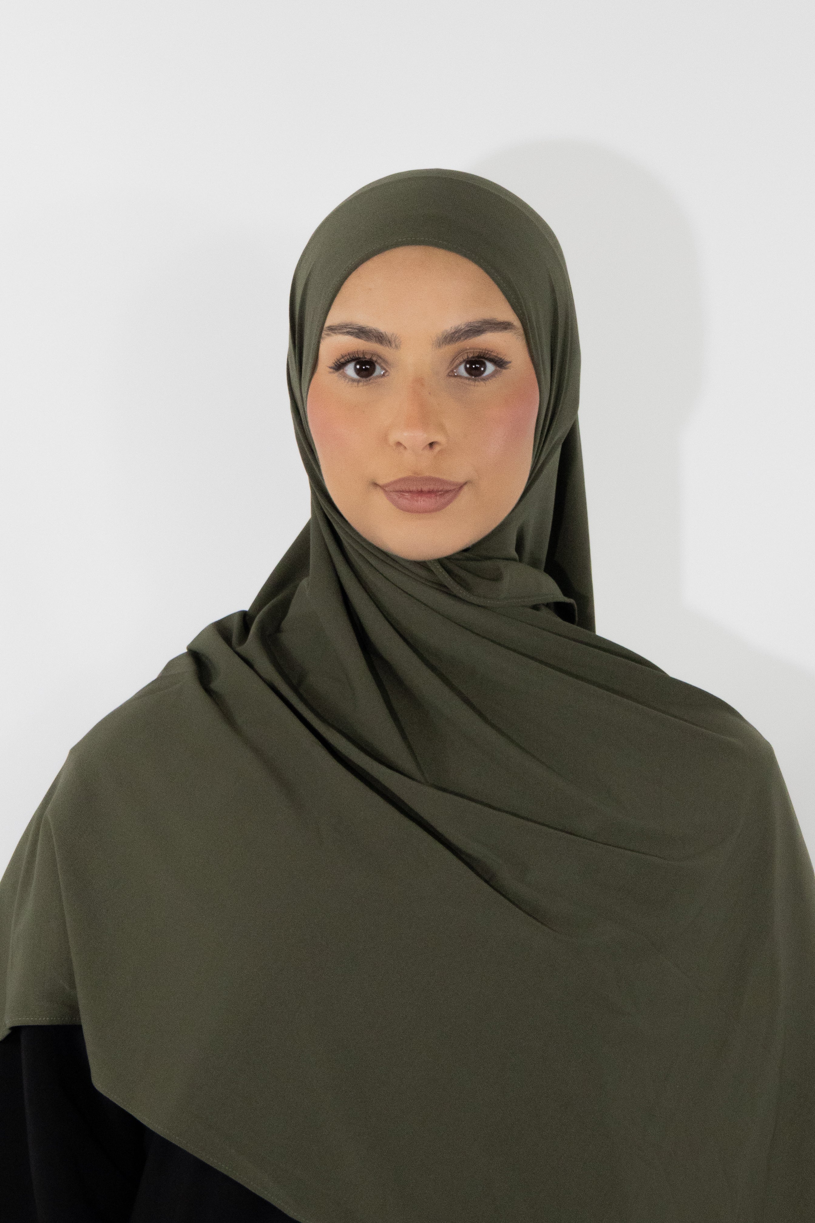 Hijab en jersey premium - Olive